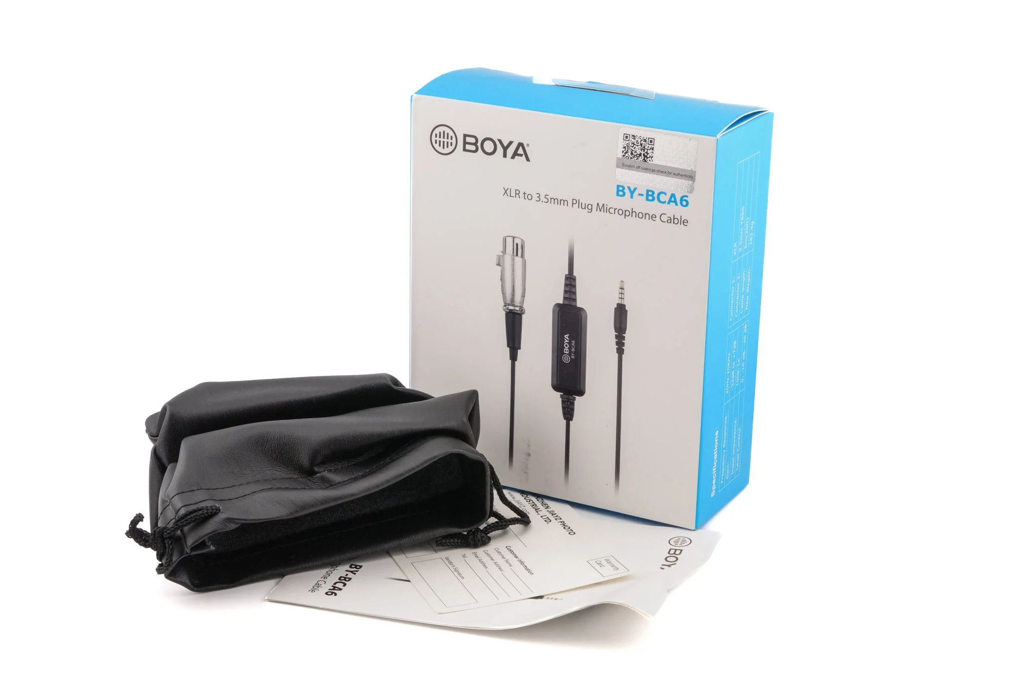 Boya BY-BCA6 XLR To 3.5mm Plug Microphone Cable - Image 3
