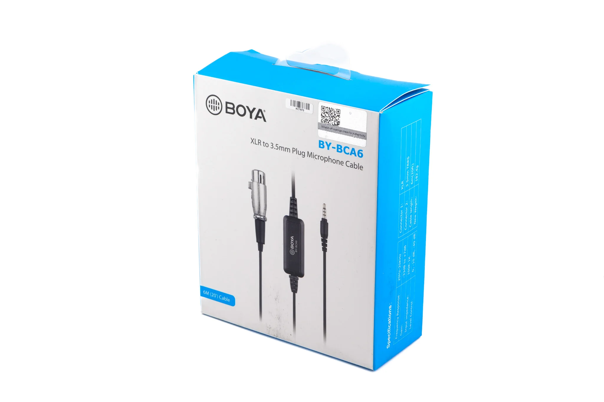 Boya BY-BCA6 XLR To 3.5mm Plug Microphone Cable - Image 3