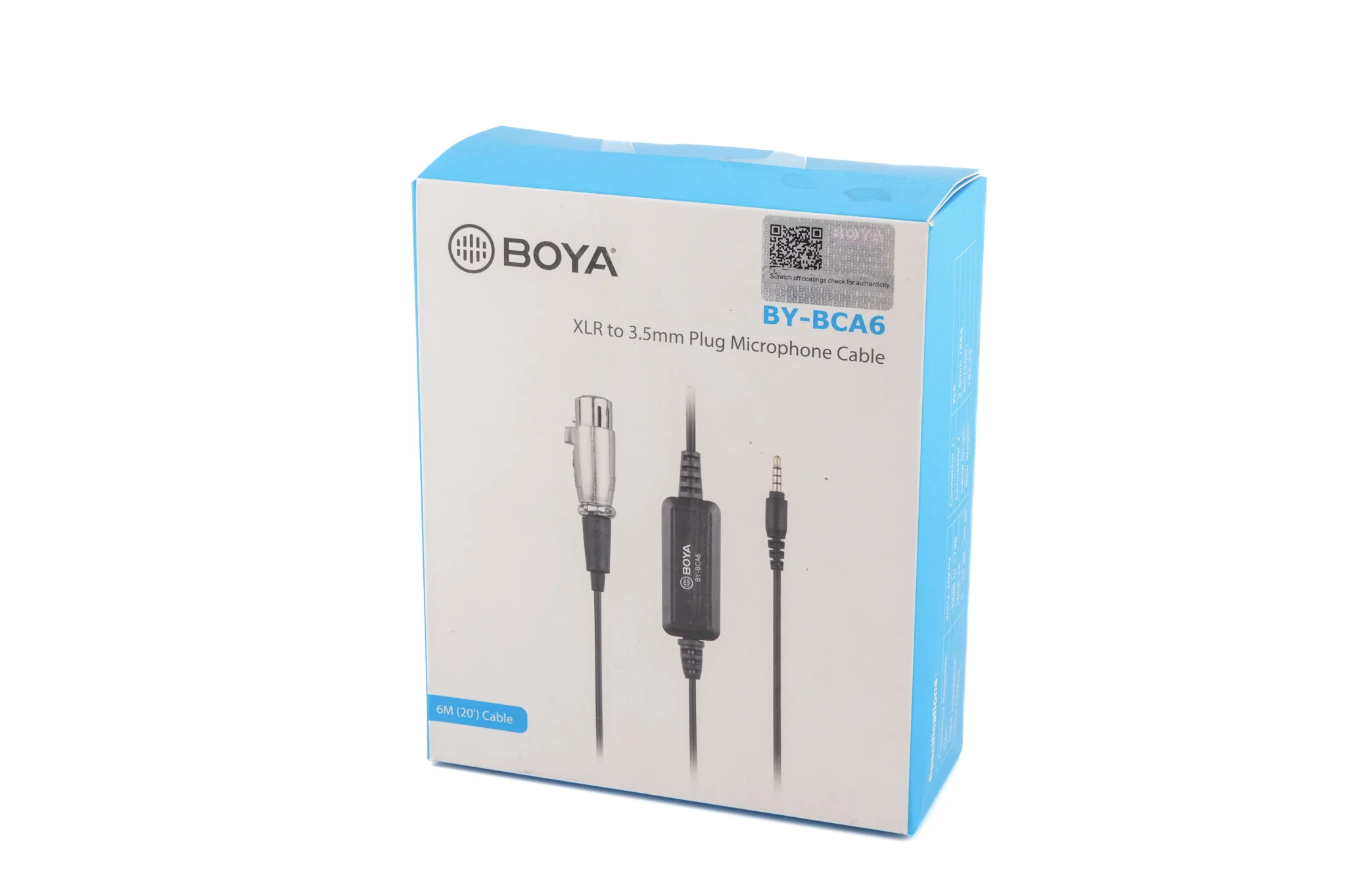 Boya BY-BCA6 XLR To 3.5mm Plug Microphone Cable - Image 3