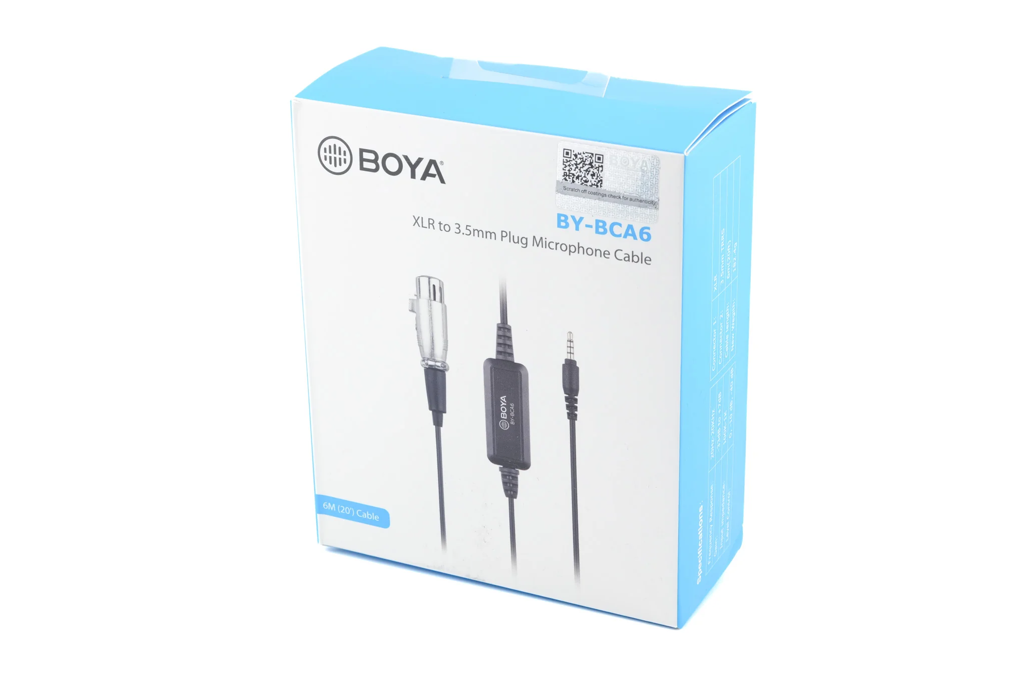 Boya BY-BCA6 XLR To 3.5mm Plug Microphone Cable - Image 3
