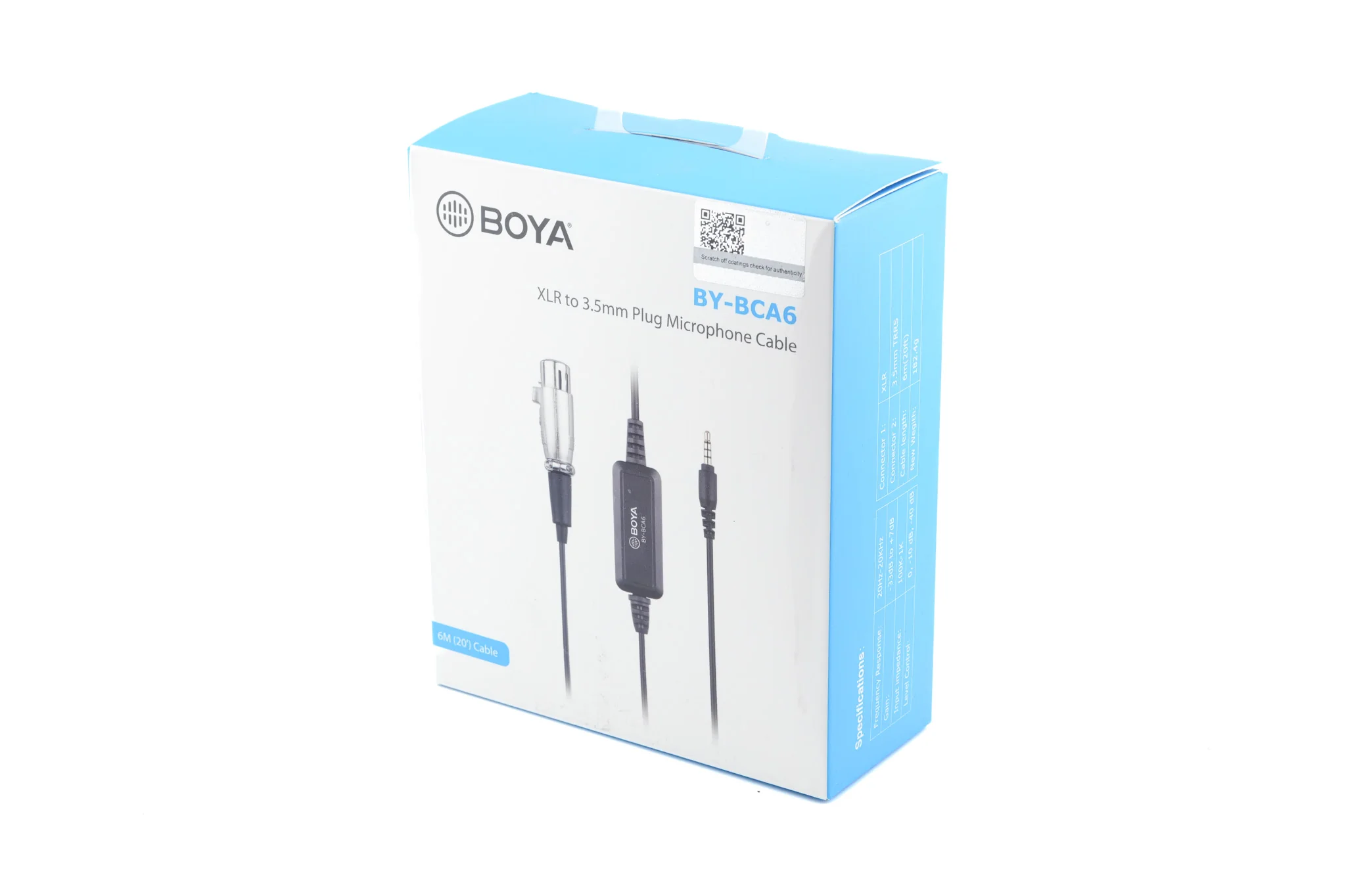 Boya BY-BCA6 XLR To 3.5mm Plug Microphone Cable - Image 3