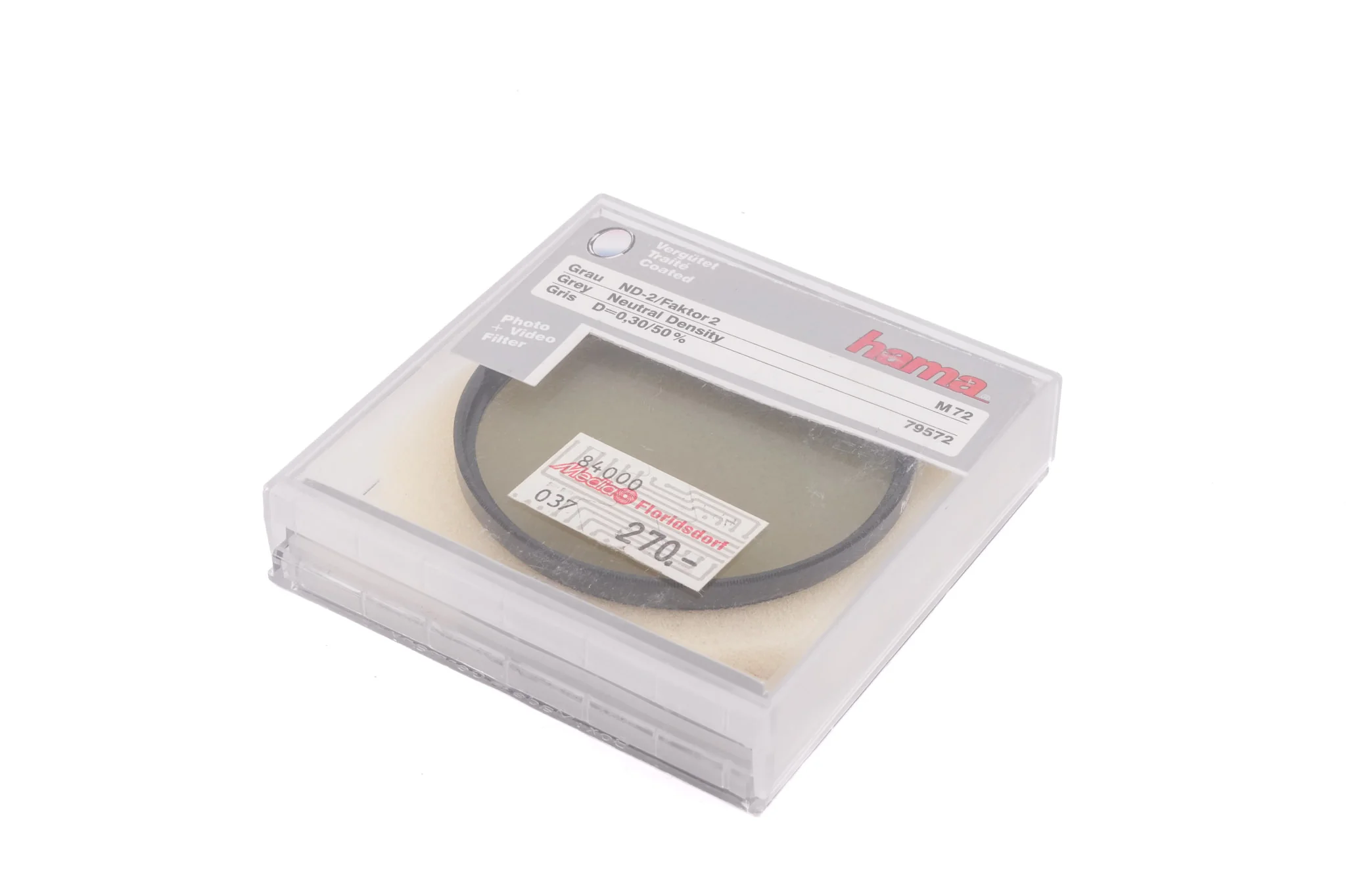 Hama 72mm Neutral Density Filter 2x (DO.30) (IV) - Image 3