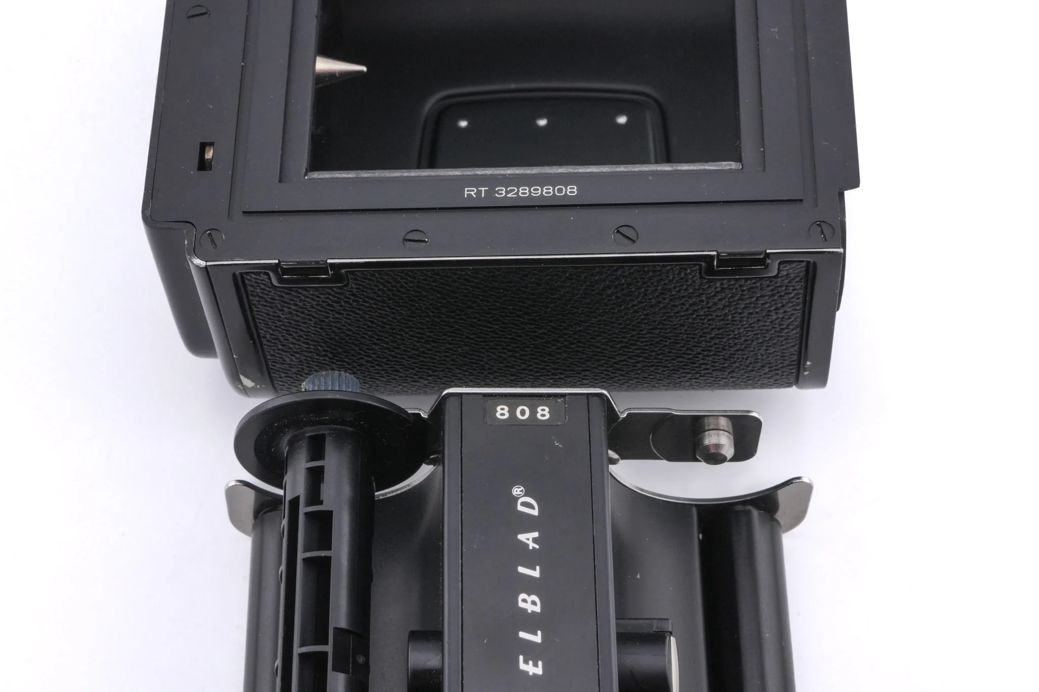 Hasselblad 500C/M (Black, 10170) + Waist Level Finder (Old / Black, 42277) + A12N Film Magazine + 80mm f2.8 Planar T* C (Black, 20028) - Image 13