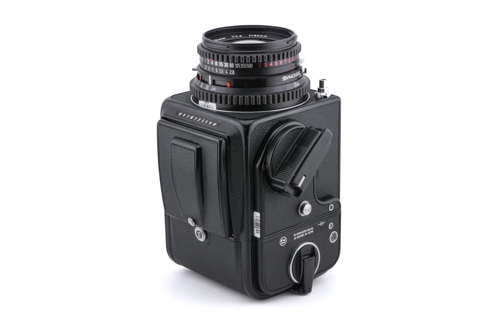 Hasselblad 500C/M (Black, 10170) + Waist Level Finder (Old / Black, 42277) + A12N Film Magazine + 80mm f2.8 Planar T* C (Black, 20028) - Image 5