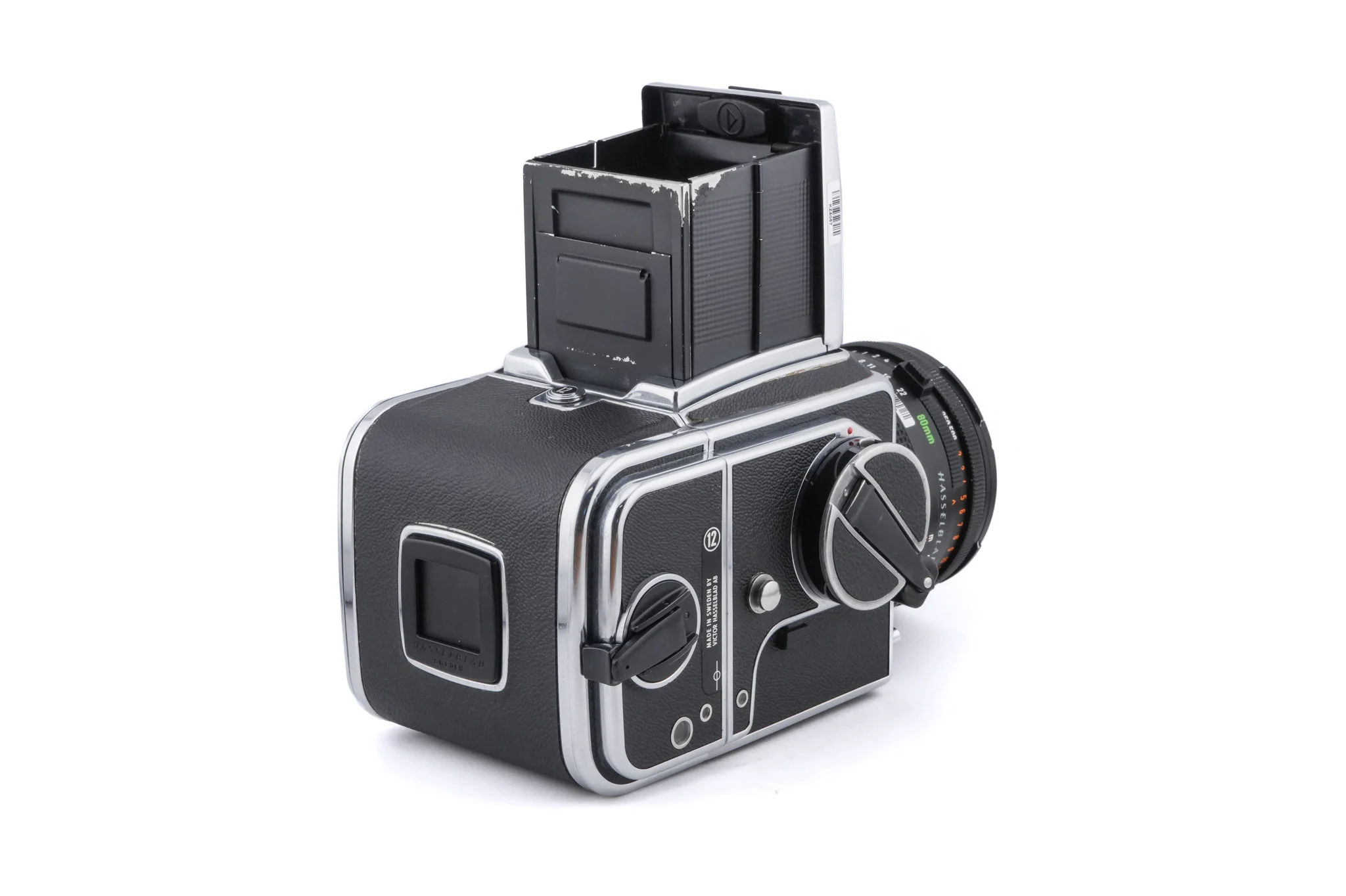 Hasselblad 500C/M (Silver, 10026) + A12N Film Magazine + Waist Level Finder (New / Chrome, 42315) + 80mm f2.8 Planar T* CF (20029) - Image 3