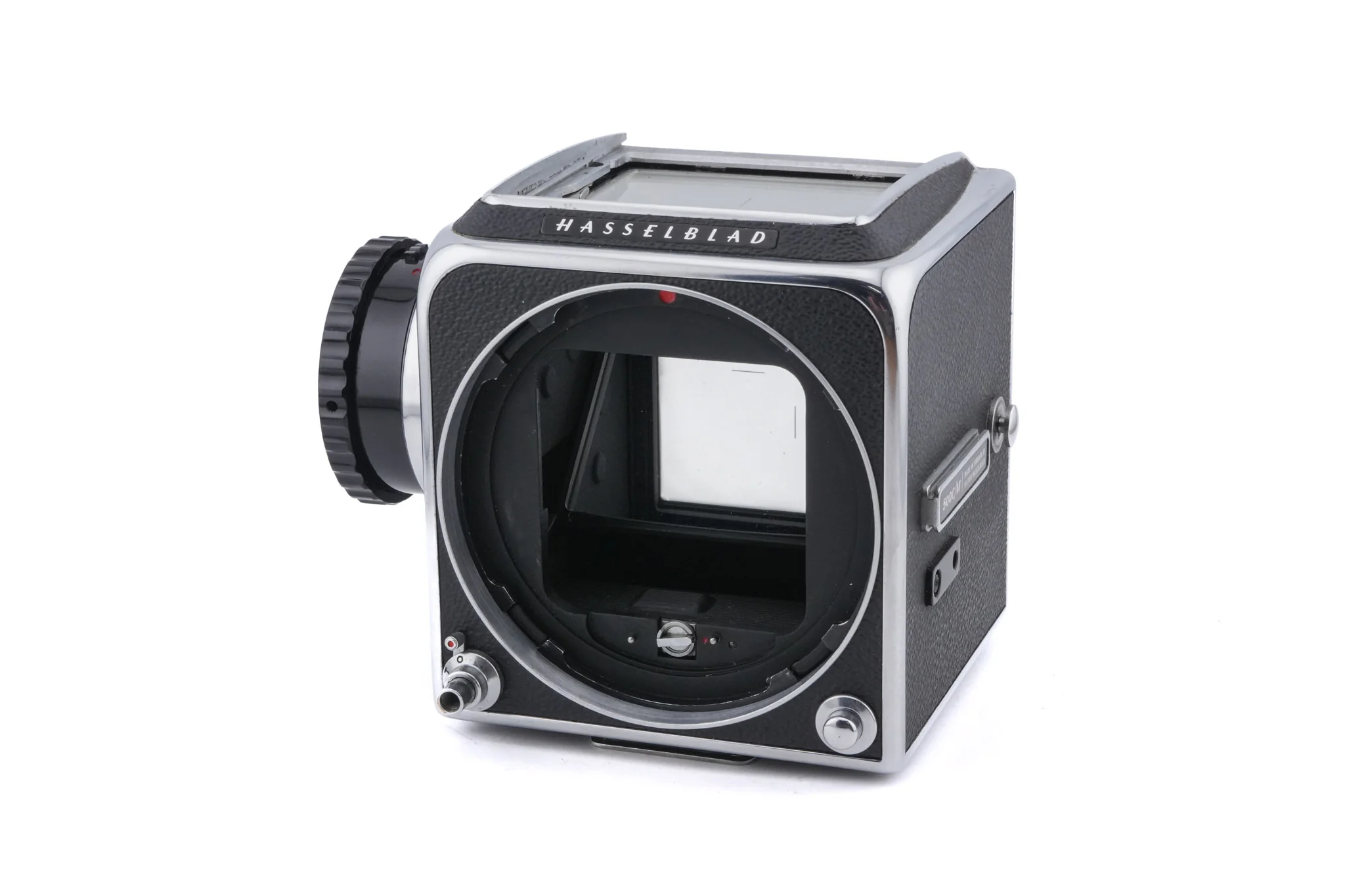 Hasselblad 500C/M (Silver, 10026) + Waist Level Finder (Old / Silver, 42021) + 80mm f2.8 Planar T* CF (20029) + Standard Focusing Screen (42161) + A12 Film Magazine (Silver, 30074) - Image 6