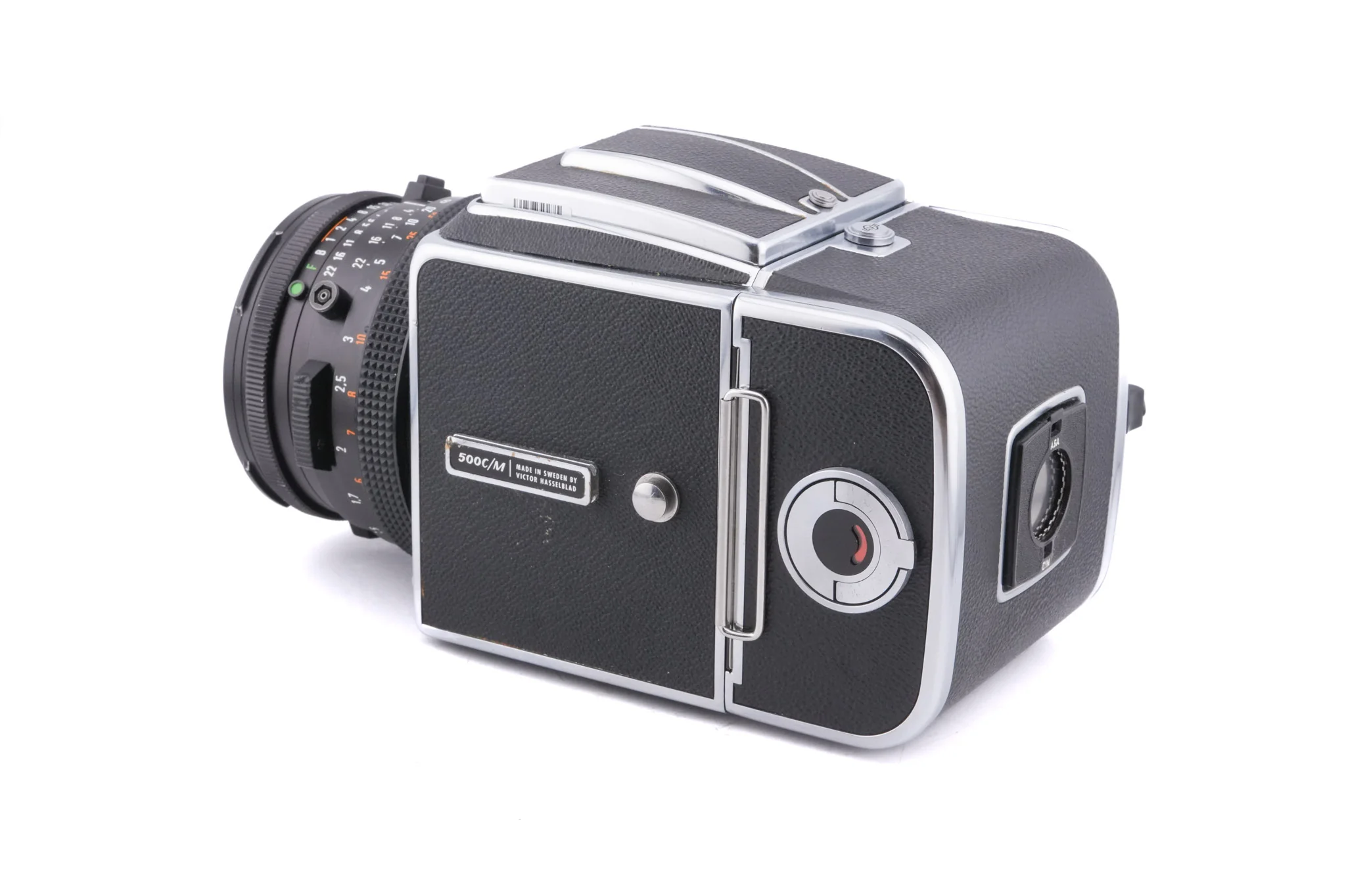 Hasselblad 500C/M (Silver, 10026) + 80mm f2.8 Planar T* CF (20029) + A12 Film Magazine (Silver, 30074) + Checked Focusing Screen with Central Grid (42250) + Waist Level Finder (Old / Silver, 42021) - Image 4