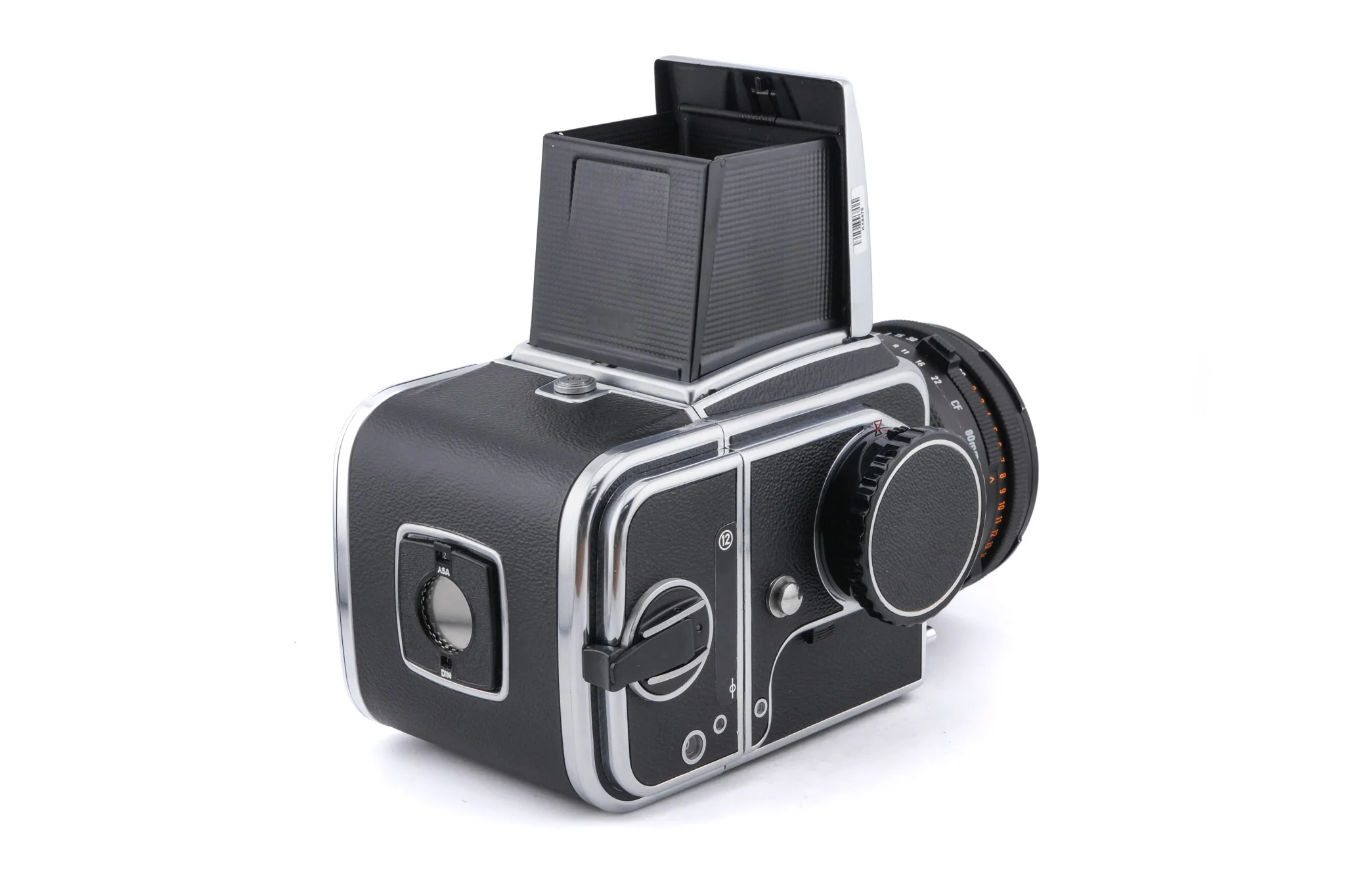 Hasselblad 500C/M (Silver, 10026) + Waist Level Finder (Old / Silver, 42021) + A12 Film Magazine (Silver, 30074) + 80mm f2.8 Planar T* CF (20029) + Standard Focusing Screen (42161) - Image 3