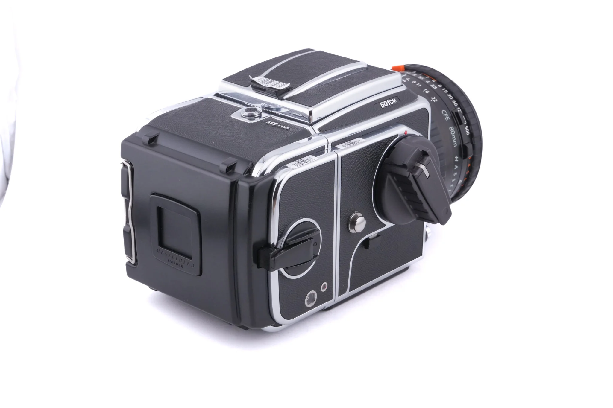 Hasselblad 501CM (Silver, 10238) + 80mm f2.8 Planar T* CFE (20034) + Acute Matte D Grid / Split Image Focusing Screen (42217) + A12N Film Magazine + Waist Level Finder (New / Chrome, 42315) - Image 3