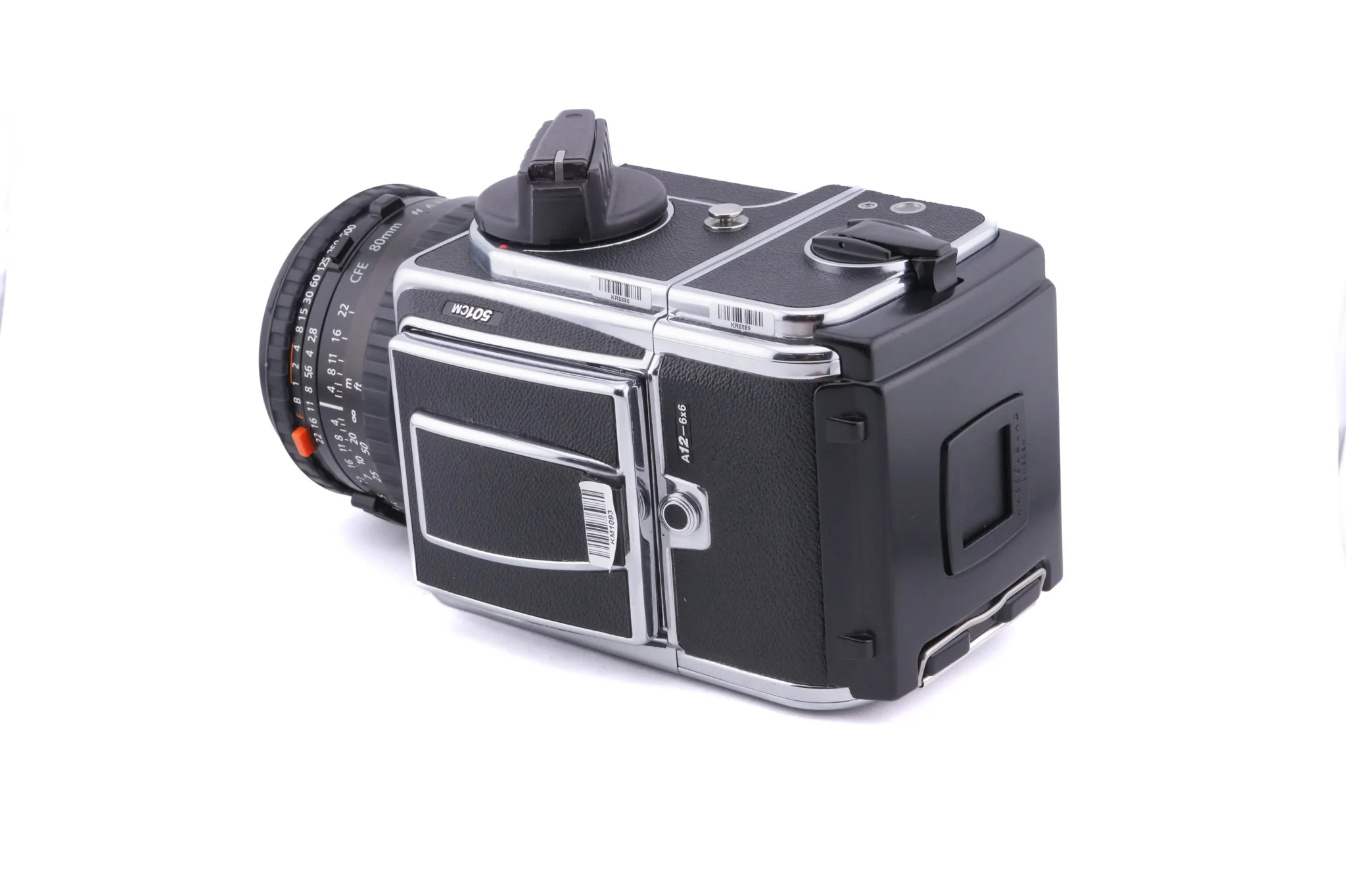 Hasselblad 501CM (Silver, 10238) + 80mm f2.8 Planar T* CFE (20034) + Acute Matte D Grid / Split Image Focusing Screen (42217) + A12N Film Magazine + Waist Level Finder (New / Chrome, 42315) - Image 5