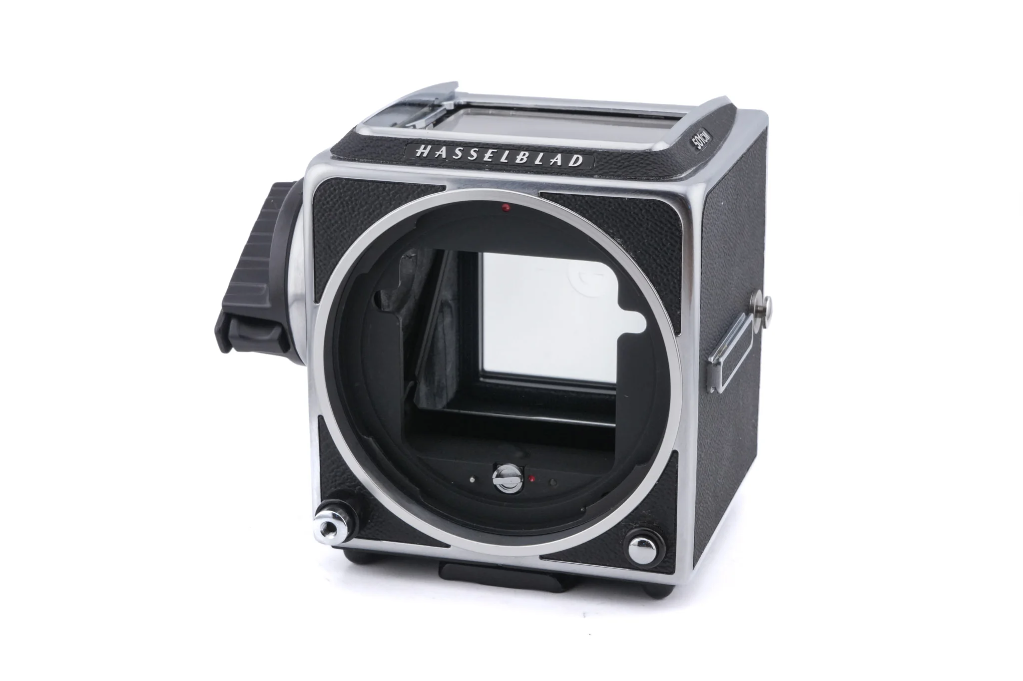 Hasselblad 501CM (Silver, 10238) + Acute Matte D Microprism / Split Image Focusing Screen (42215) + Waist Level Finder (New / Chrome, 42315) + 80mm f2.8 Planar T* CB (20032) + A12N Film Magazine - Image 7