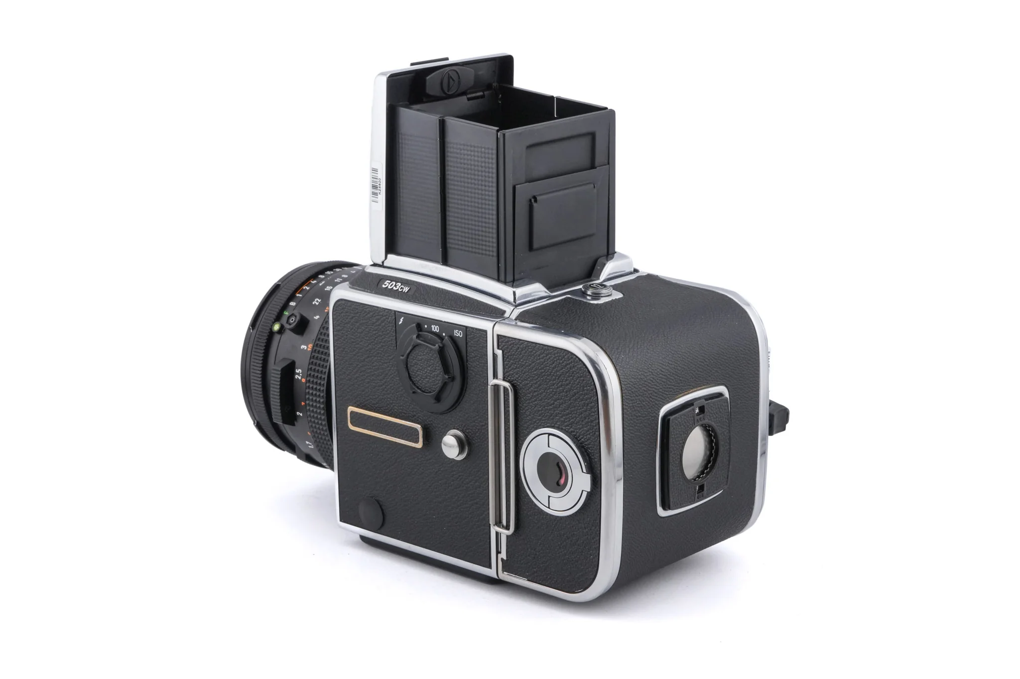 Hasselblad 503CW (Silver, 10243) + Waist Level Finder (New / Chrome, 42315) + A12N Film Magazine + Acute Matte D Standard Focusing Screen (42204) + 80mm f2.8 Planar T* CF (20029) - Image 4