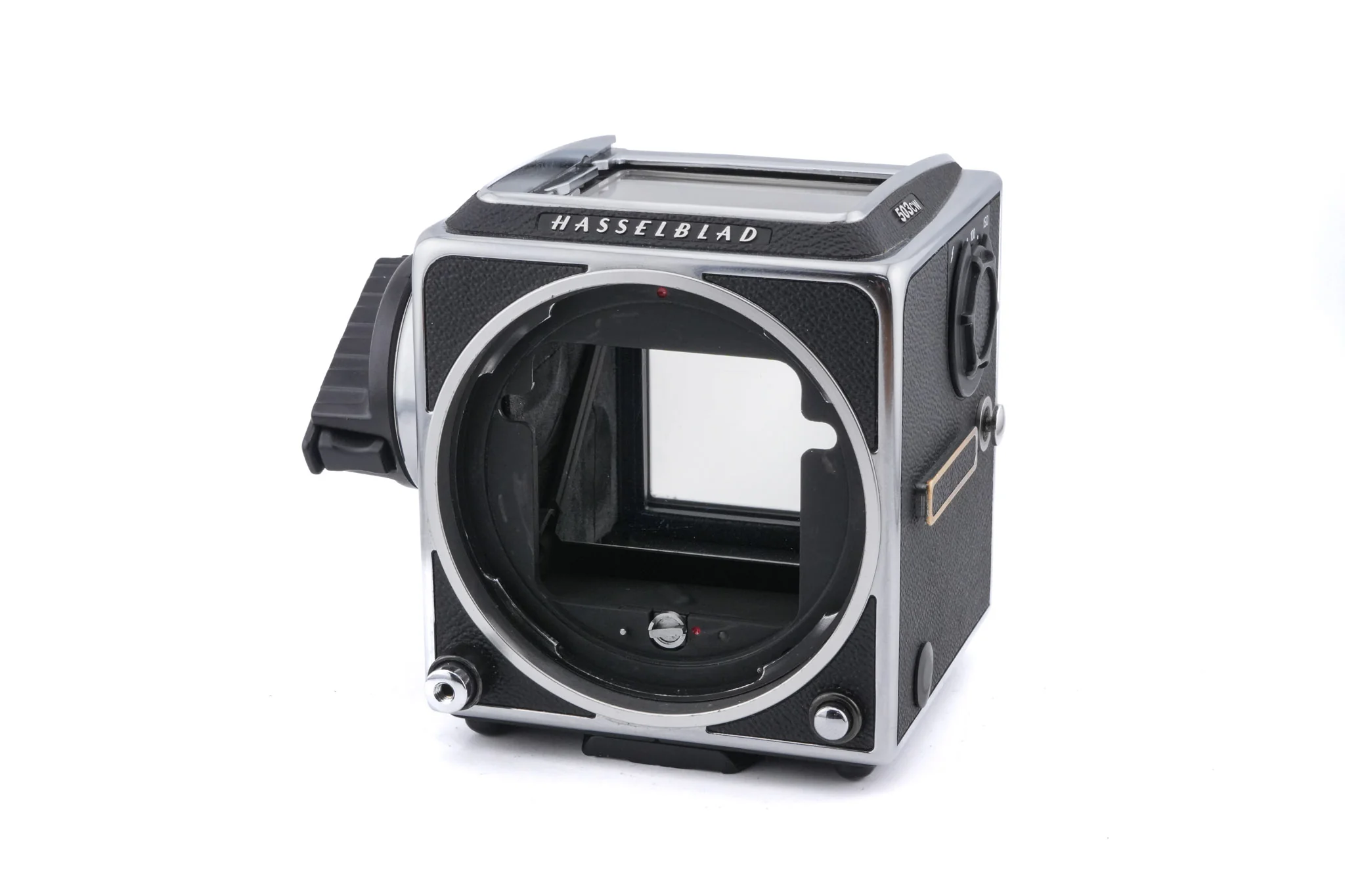 Hasselblad 503CW (Silver, 10243) + Waist Level Finder (New / Chrome, 42315) + A12N Film Magazine + Acute Matte D Standard Focusing Screen (42204) + 80mm f2.8 Planar T* CF (20029) - Image 6