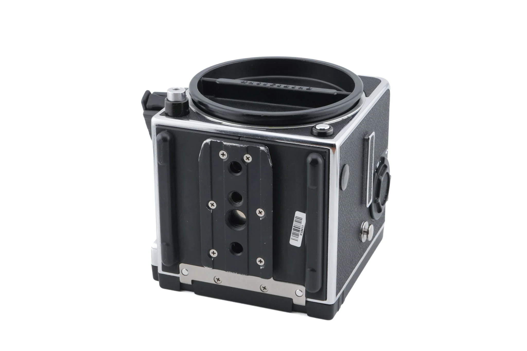 Hasselblad 503CW (Silver, 10243) + Waist Level Finder (New / Chrome, 42315) + Acute Matte D Microprism / Split Image Focusing Screen (42215) - Image 7