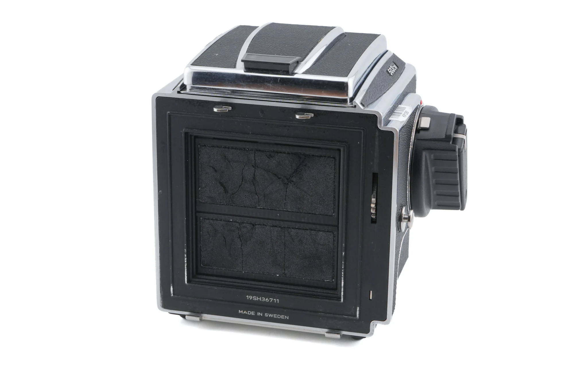Hasselblad 503CW (Silver, 10243) + Waist Level Finder (New / Chrome, 42315) + Acute Matte D Microprism / Split Image Focusing Screen (42215) - Image 9