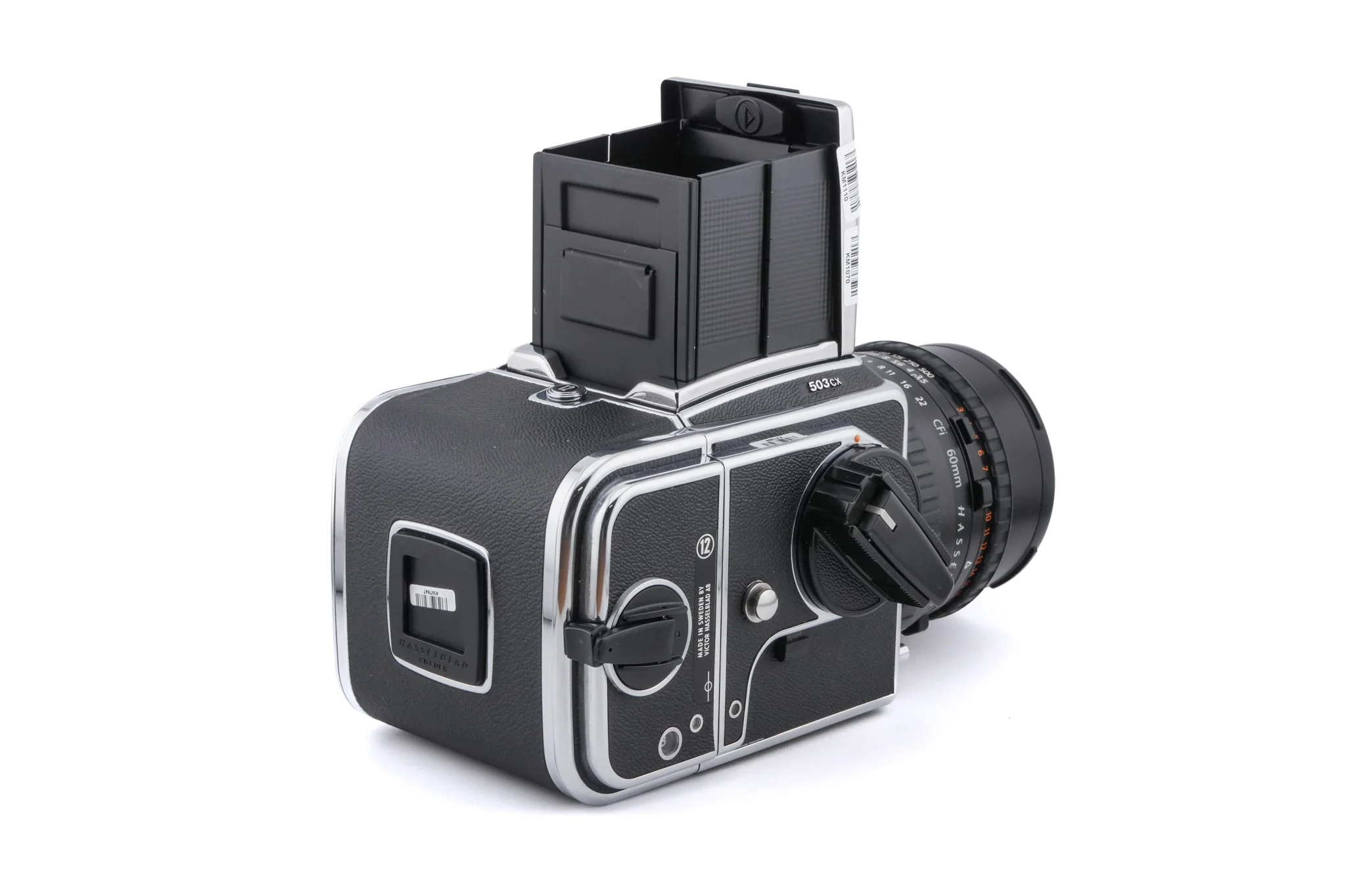 Hasselblad 503CX (Silver, 10026) + A12N Film Magazine + Waist Level Finder (New / Chrome, 42315) + Acute Matte D Standard Focusing Screen (42204) + 60mm f3.5 Distagon T* CFi - Image 3