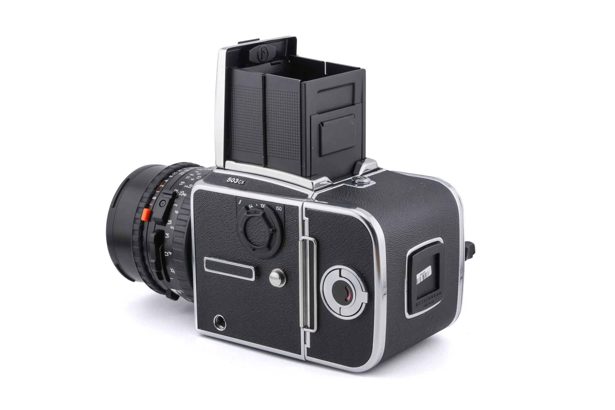 Hasselblad 503CX (Silver, 10026) + A12N Film Magazine + Waist Level Finder (New / Chrome, 42315) + Acute Matte D Standard Focusing Screen (42204) + 60mm f3.5 Distagon T* CFi - Image 4