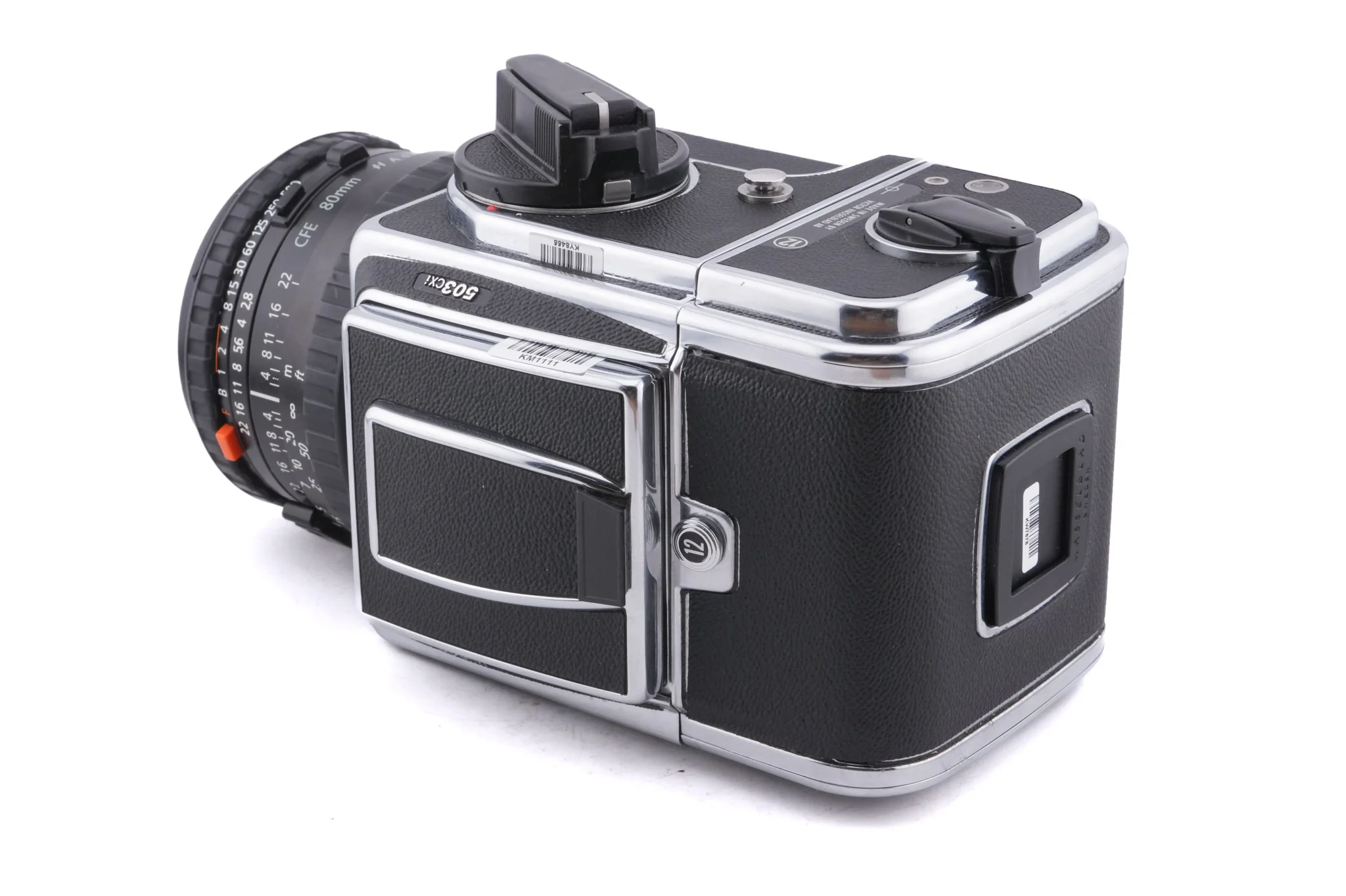 Hasselblad 503CXi (Silver, 10026) + 80mm f2.8 Planar T* CFE (20034) + A12N Film Magazine + Waist Level Finder (New / Chrome, 42315) + Acute Matte Focusing Screen (42165) - Image 5