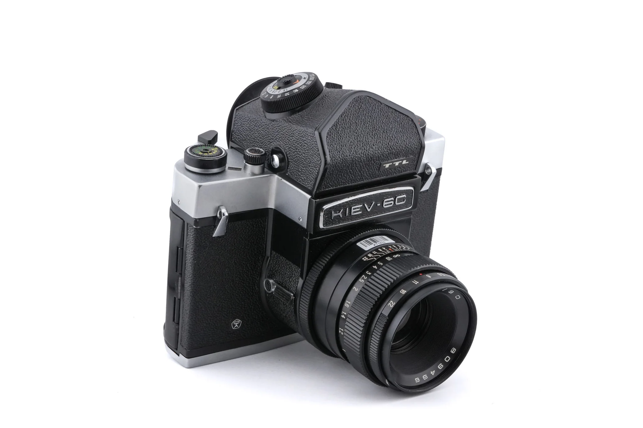 Kiev 6C + 60 TTL Prism Finder + 90mm f2.8 Vega-12B - Image 2