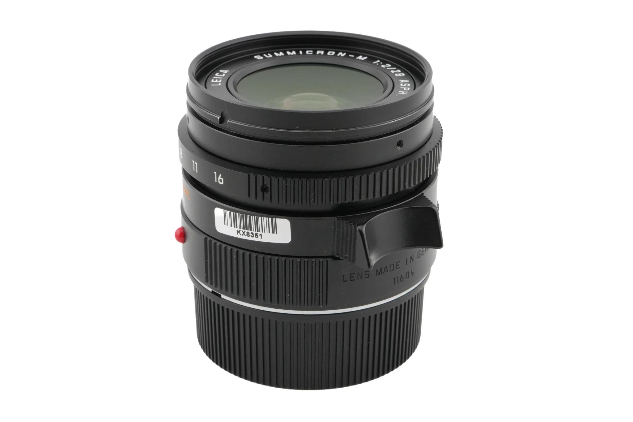 Leica 28mm f2 Summicron-M ASPH. (Black, 11604) - Image 2
