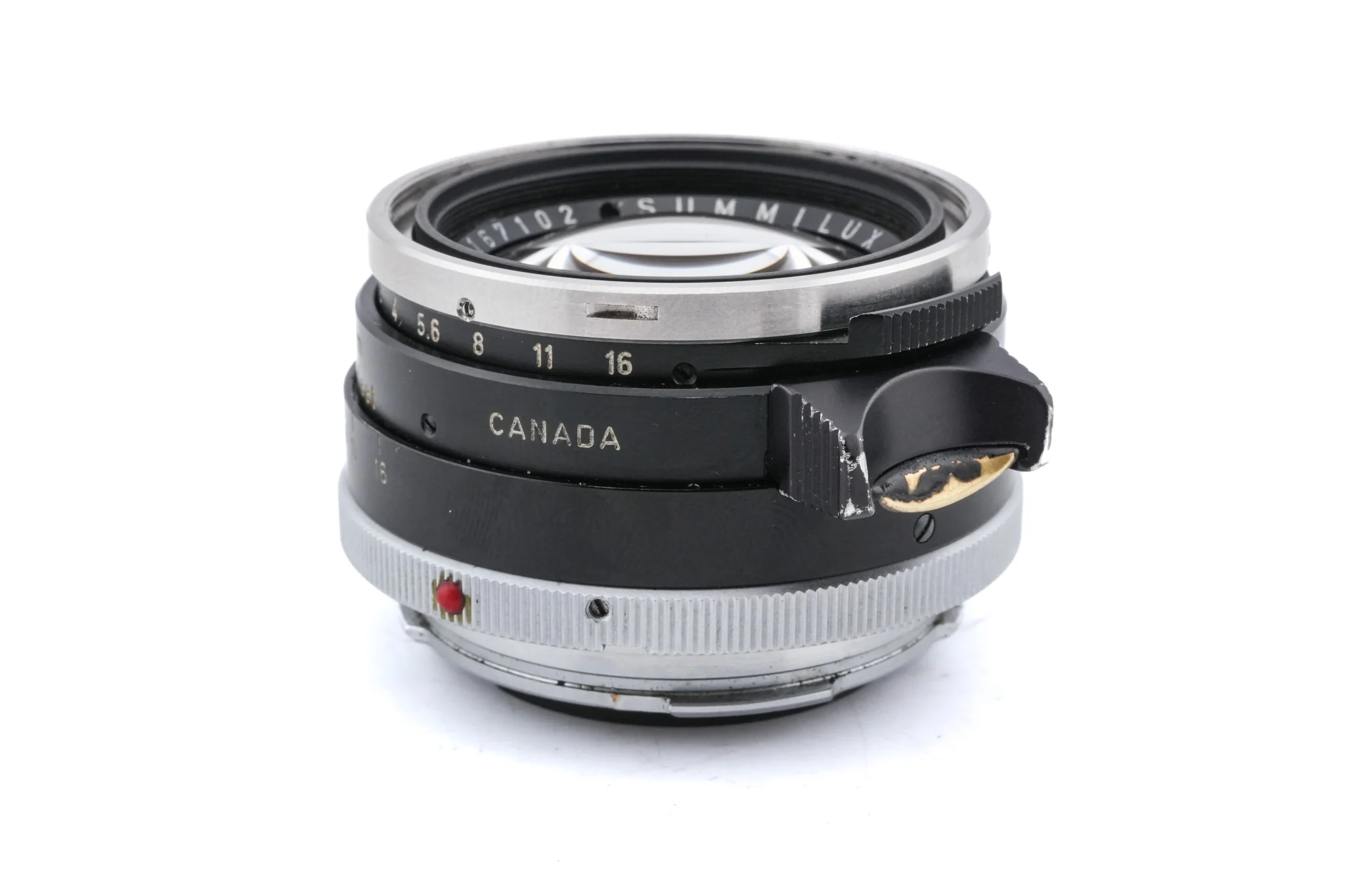 Leica 35mm f1.4 Summilux (Type I, Steel Rim) (Black, 11869) - Image 2