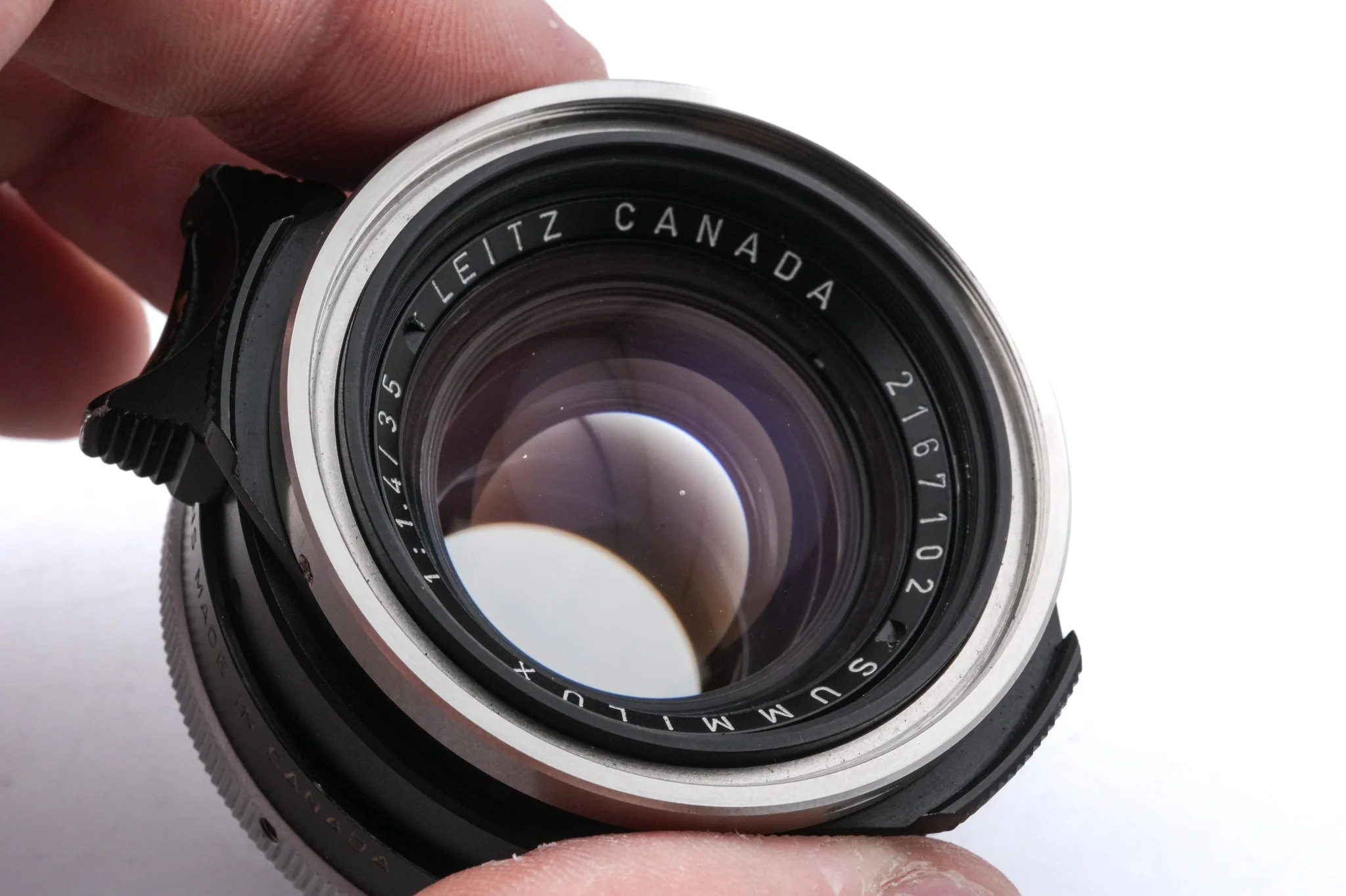 Leica 35mm f1.4 Summilux (Type I, Steel Rim) (Black, 11869) - Image 5