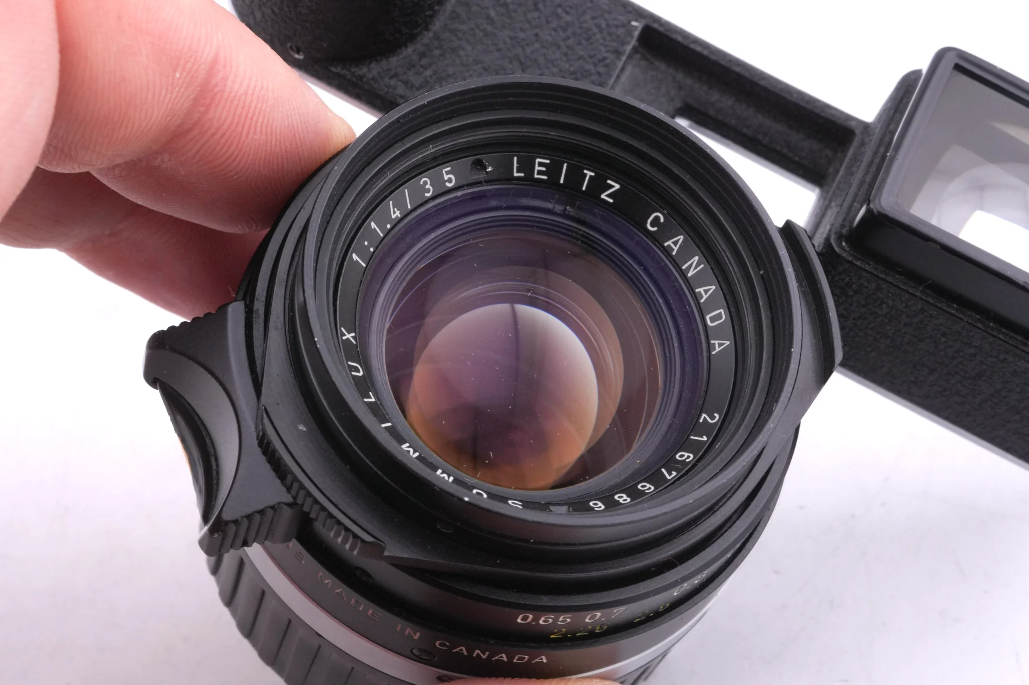Leica 35mm f1.4 Summilux (Type II) (Goggles, Black Paint Brass Infinity Lock) (11871) - Image 6