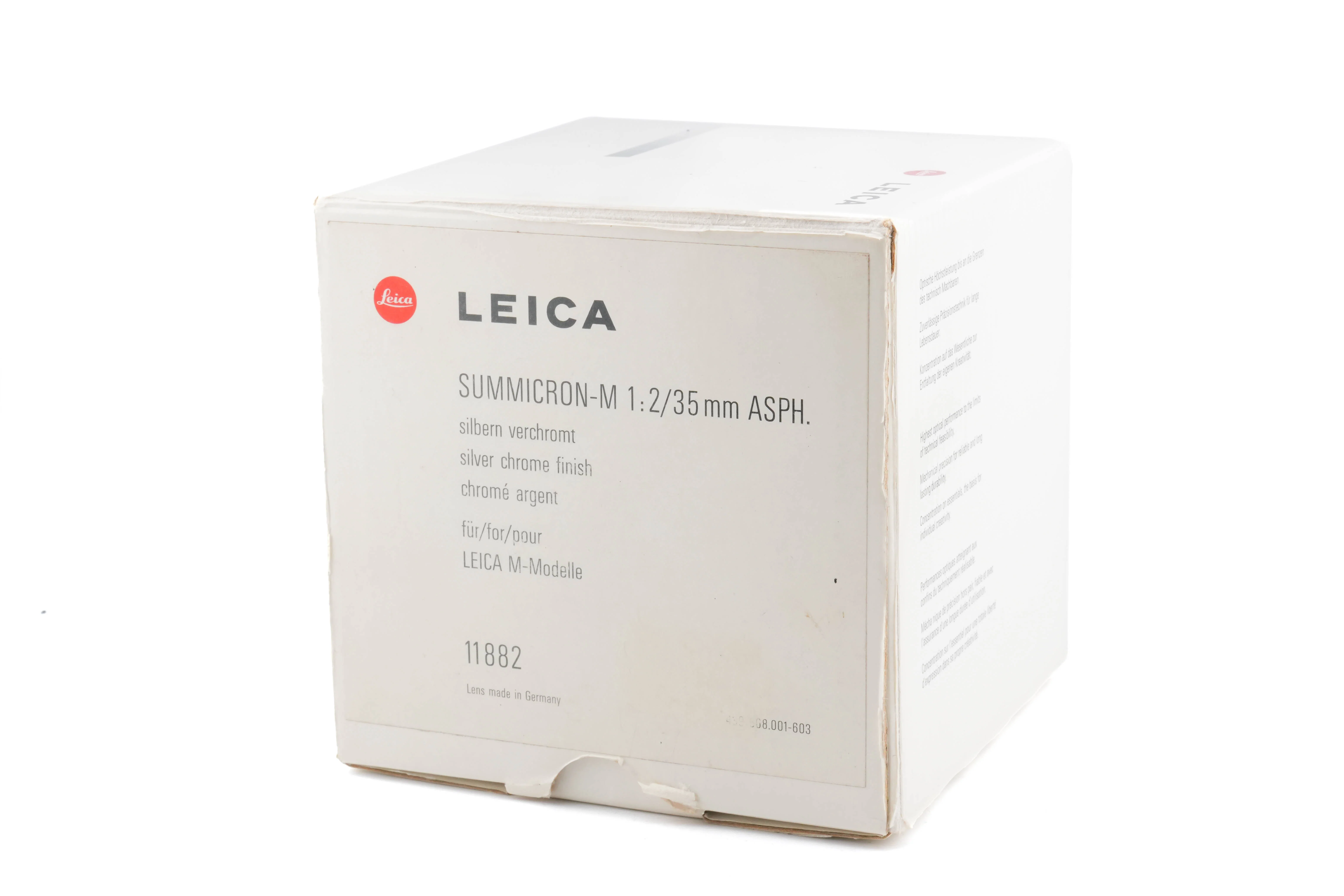 Leica 35mm f2 Summicron-M ASPH. (Type I) (Silver, 11882) - Image 9