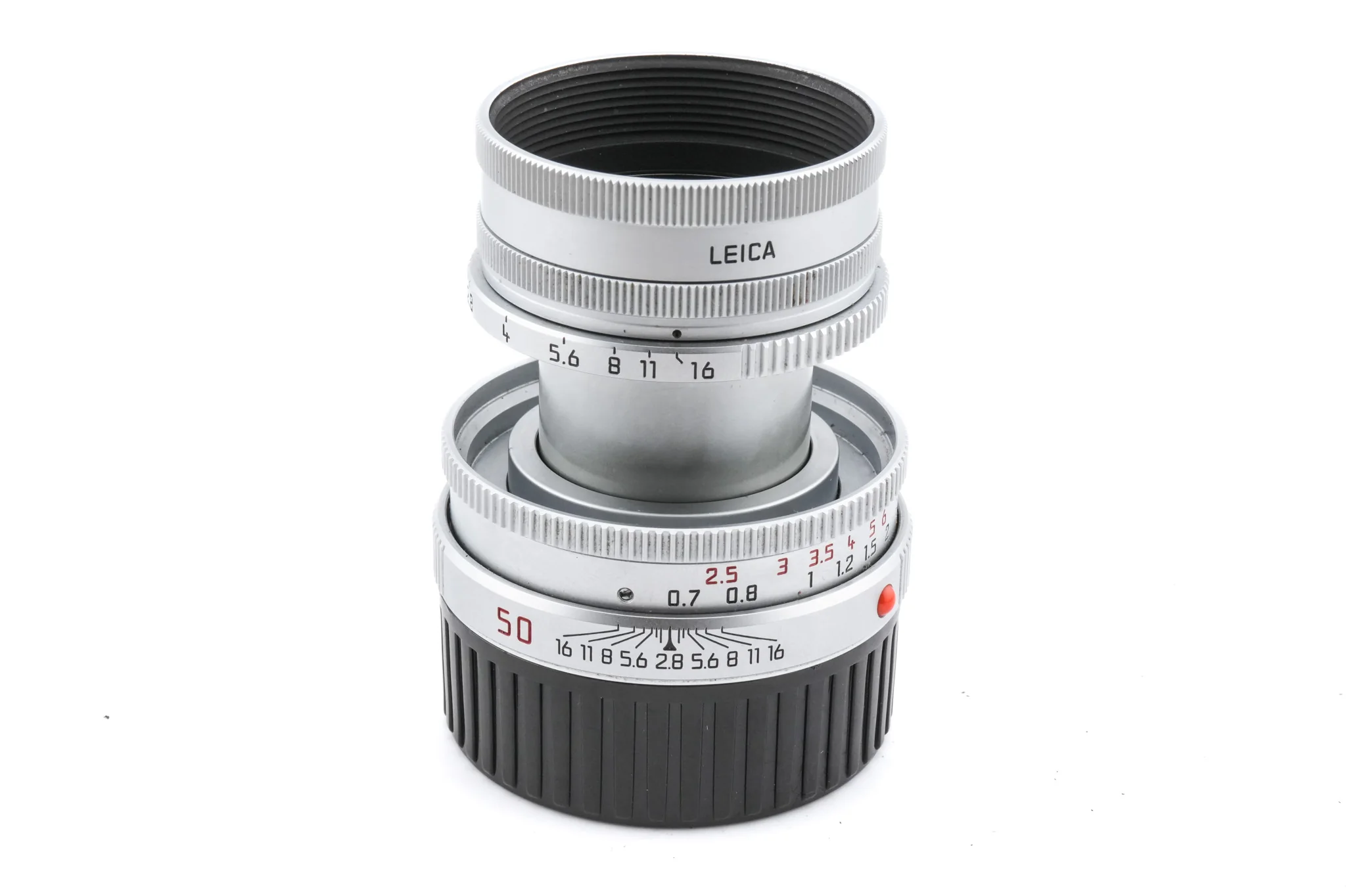 Leica 50mm f2.8 Elmar-M (Silver, 11823) + Lens Hood (50mm f2.8 Elmar-M) (12549) - Image 5