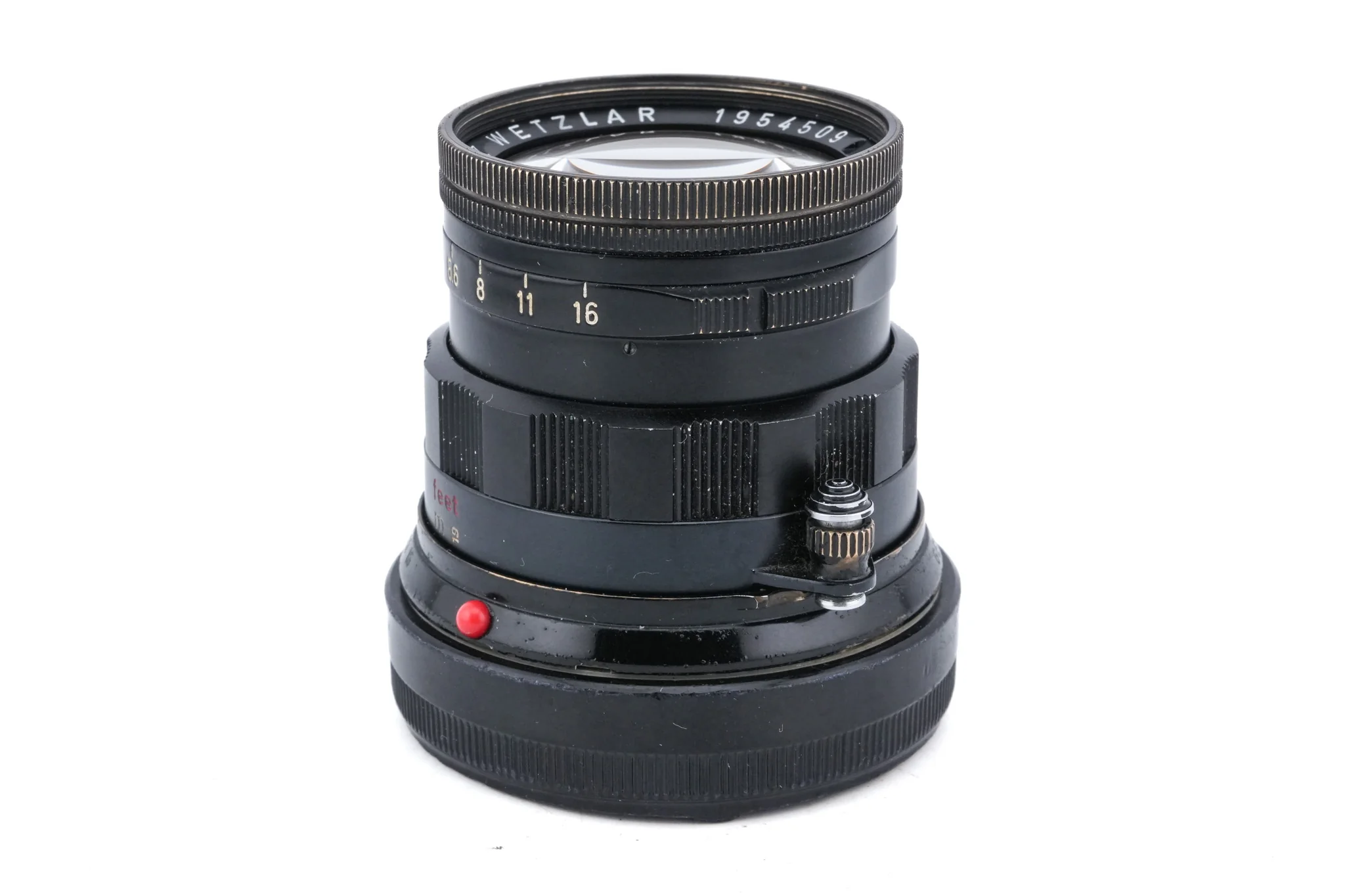 Leica 50mm f2 Summicron (Type II) (Black Paint, 11117) + Lens Hood (35/50mm f2-3.5) (IROOA / 12571) - Image 2