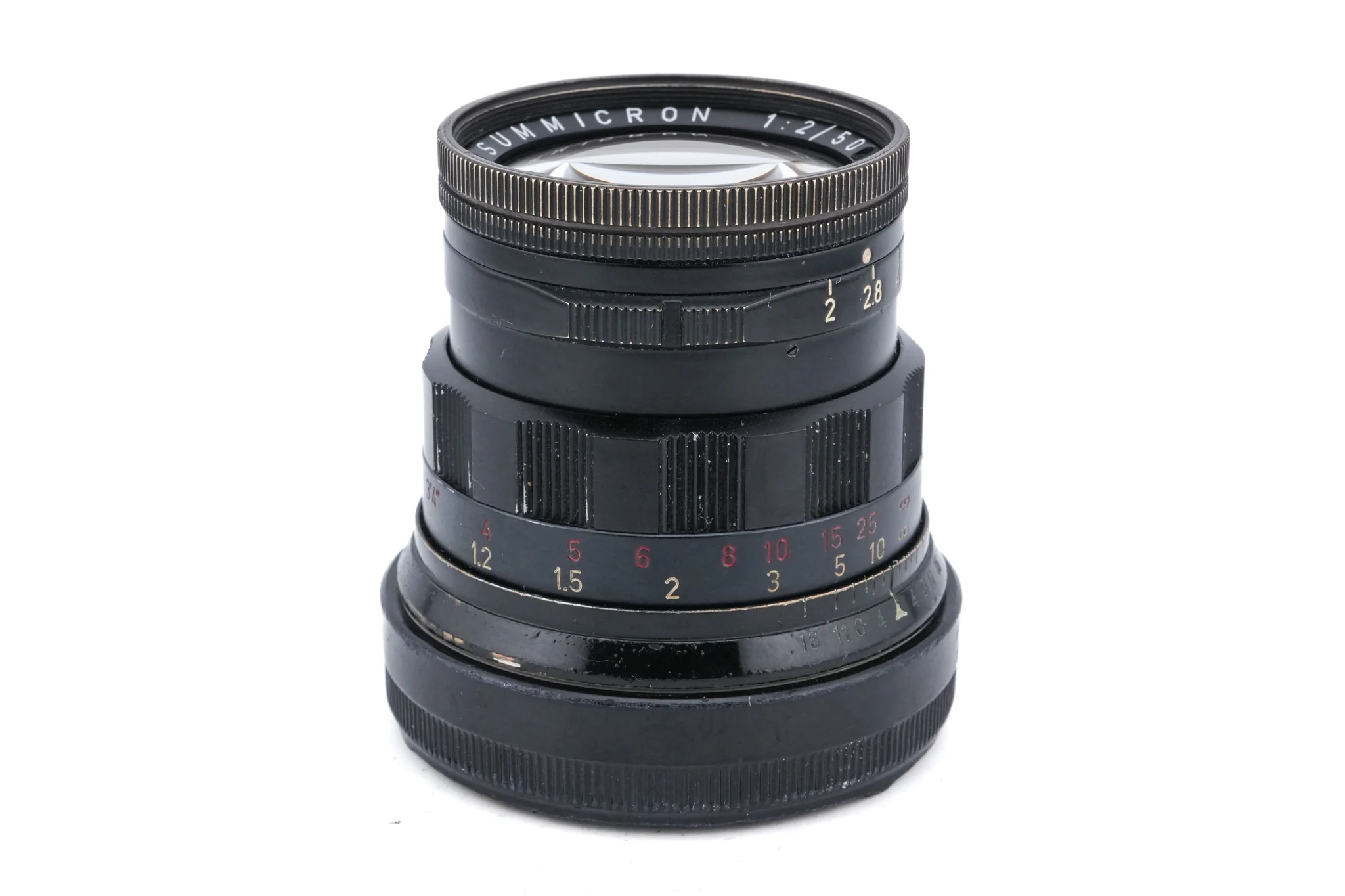 Leica 50mm f2 Summicron (Type II) (Black Paint, 11117) + Lens Hood (35/50mm f2-3.5) (IROOA / 12571) - Image 4