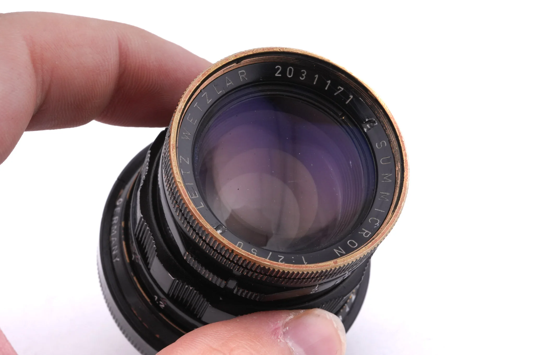 Leica 50mm f2 Summicron (Type II) (Black Paint, 11117) - Image 5