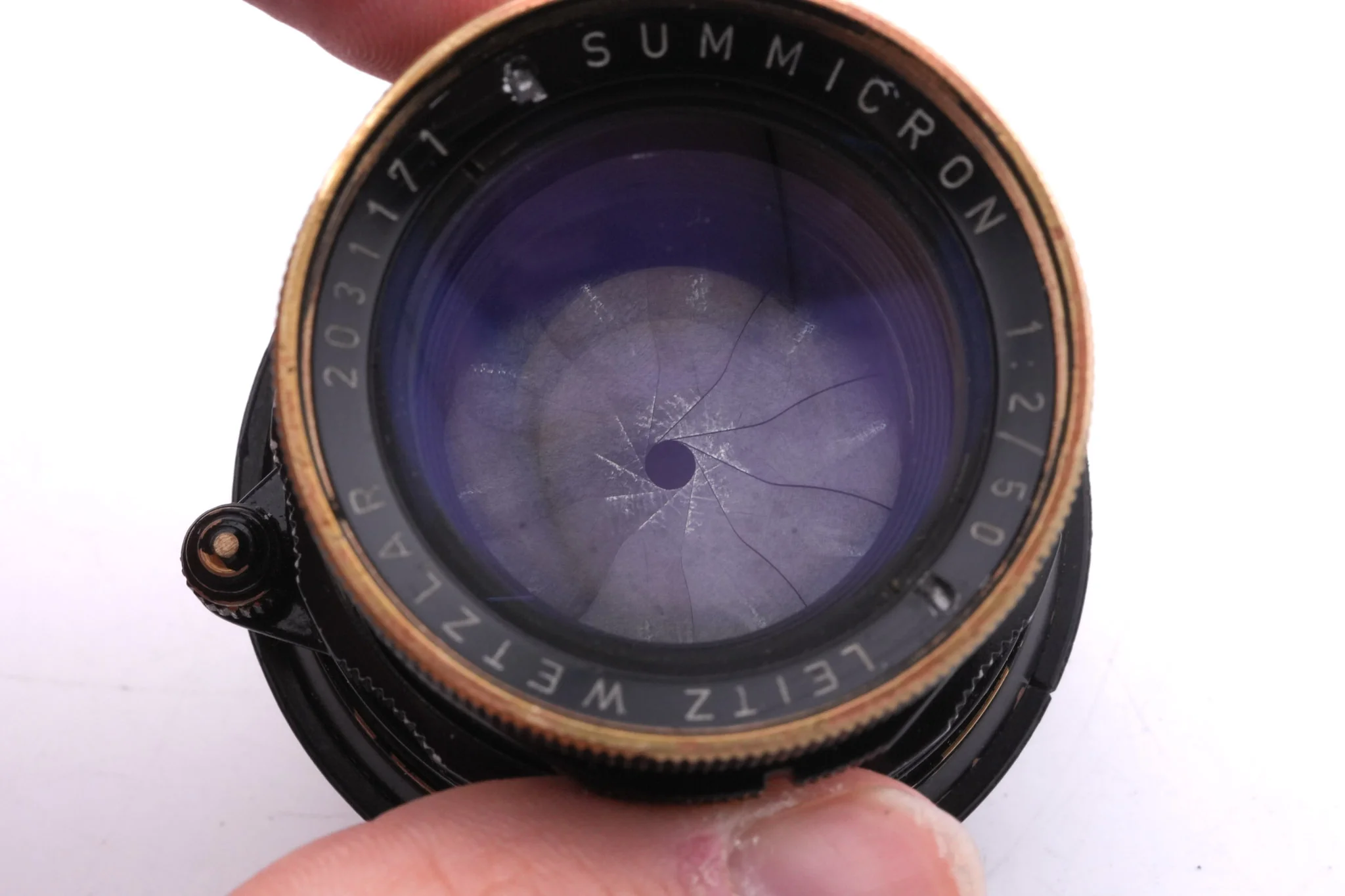 Leica 50mm f2 Summicron (Type II) (Black Paint, 11117) - Image 6