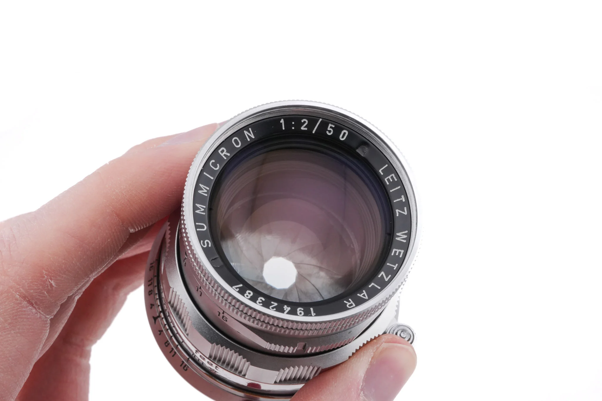 Leica 50mm f2 Summicron (Type II) (Silver, SOOIC-MS / SOSIC / 11118 / 11618 / 11818) - Image 5