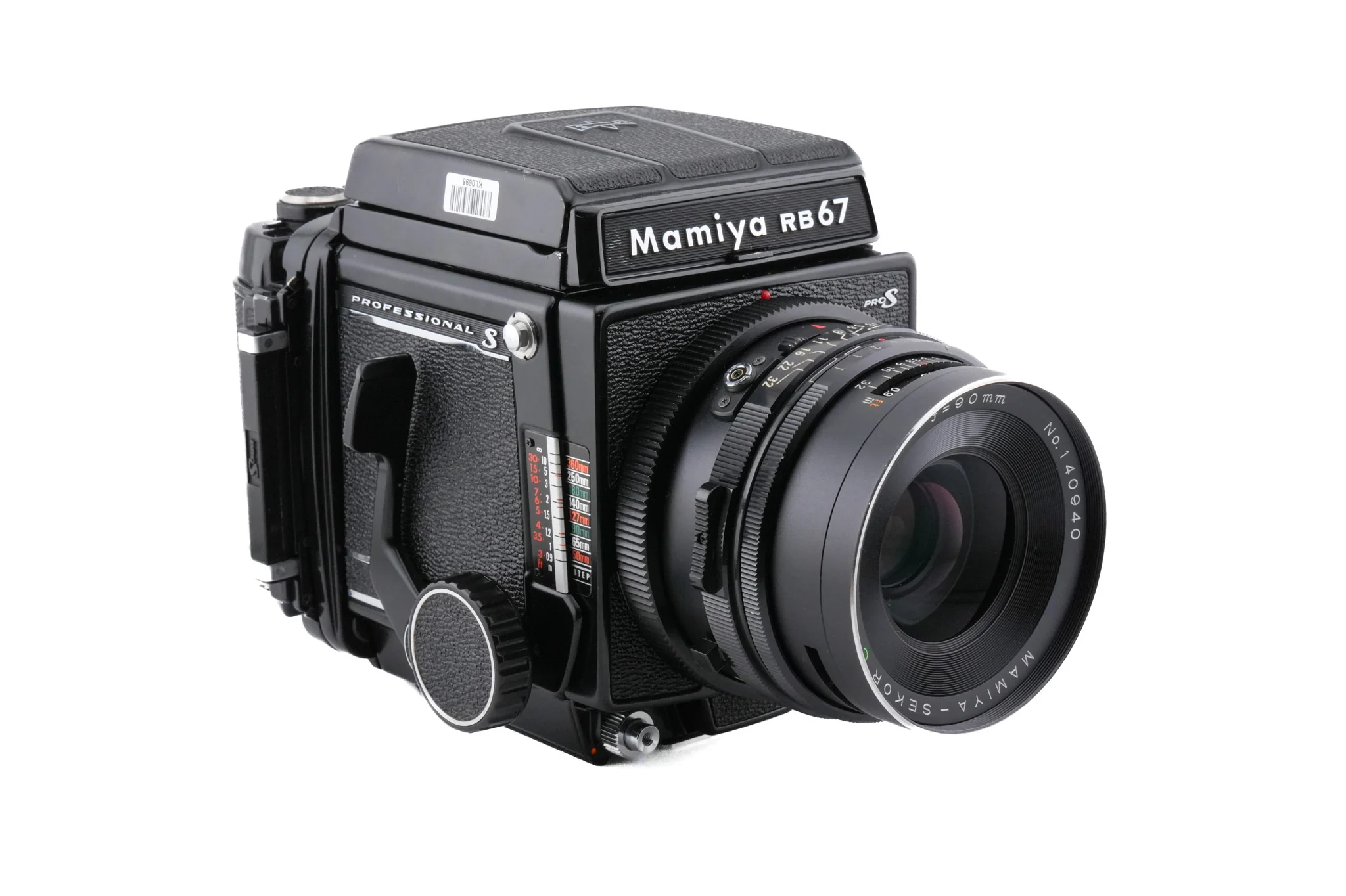 Mamiya RB67 Pro-S + Waist Level Finder + 120 6x7 Pro-S Roll Film Holder + 90mm f3.8 Sekor C - Image 2