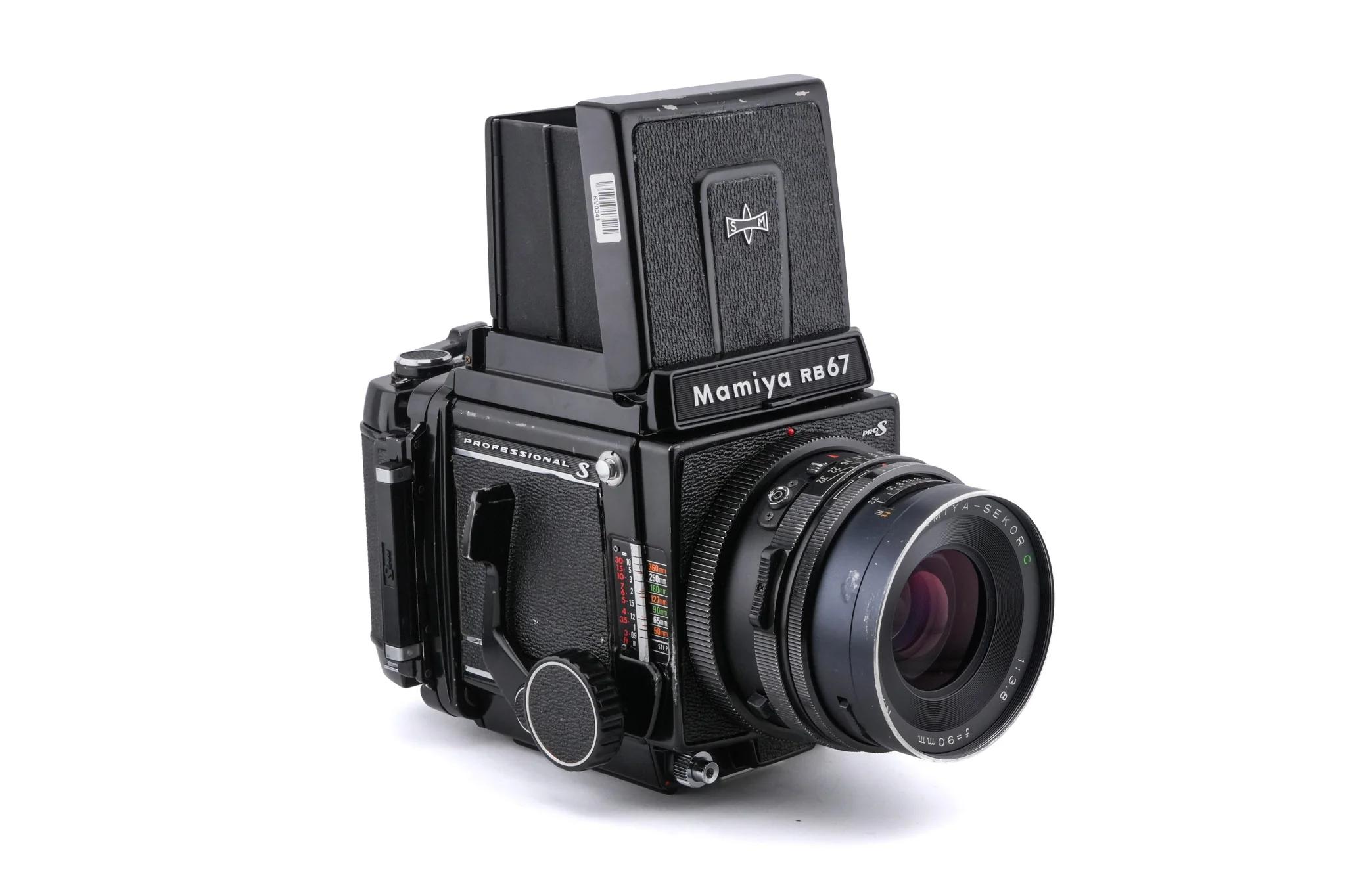 Mamiya RB67 Pro-S + Waist Level Finder + 90mm f3.8 Sekor C + 120 6x7 Pro-S Roll Film Holder - Image 2