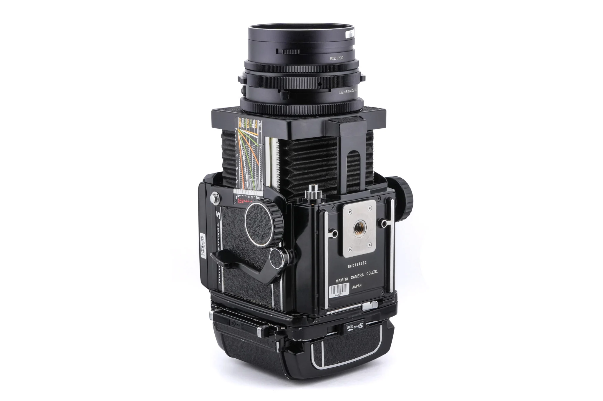 Mamiya RB67 Pro-S + Waist Level Finder + 127mm f3.8 Sekor C + 120 6x7 Pro-S Roll Film Holder - Image 6