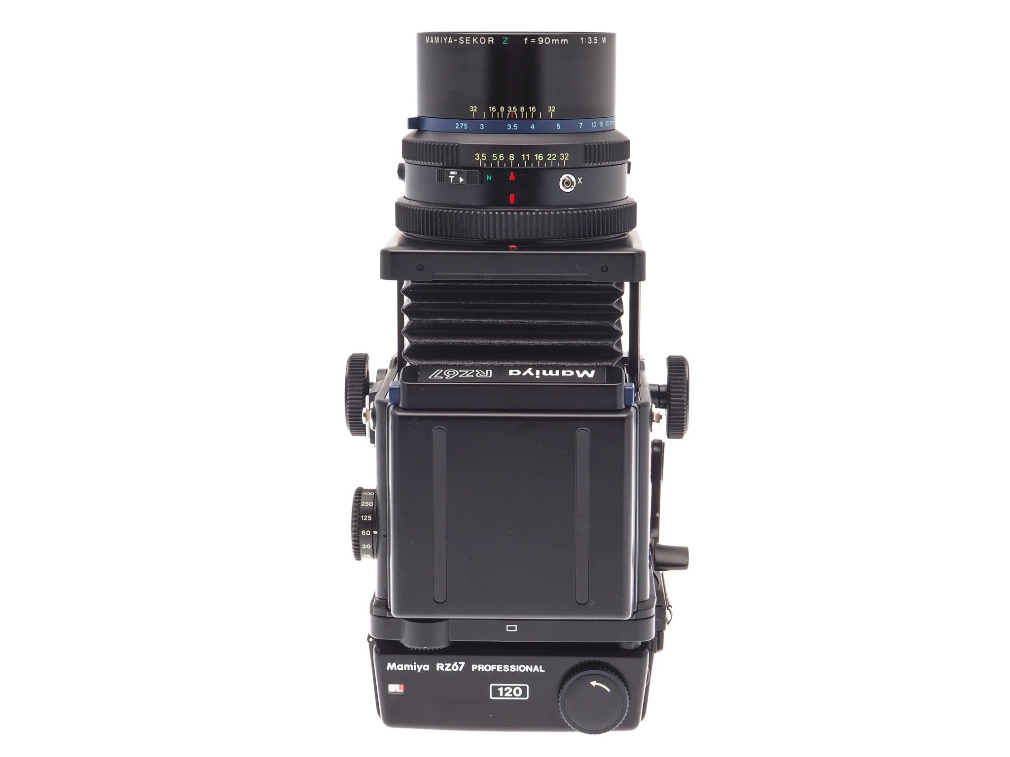 Mamiya RZ67 Professional + 90mm f3.5 Sekor Z W + 120 6x7 Roll Film Holder Professional + Waist Level Finder - Image 6