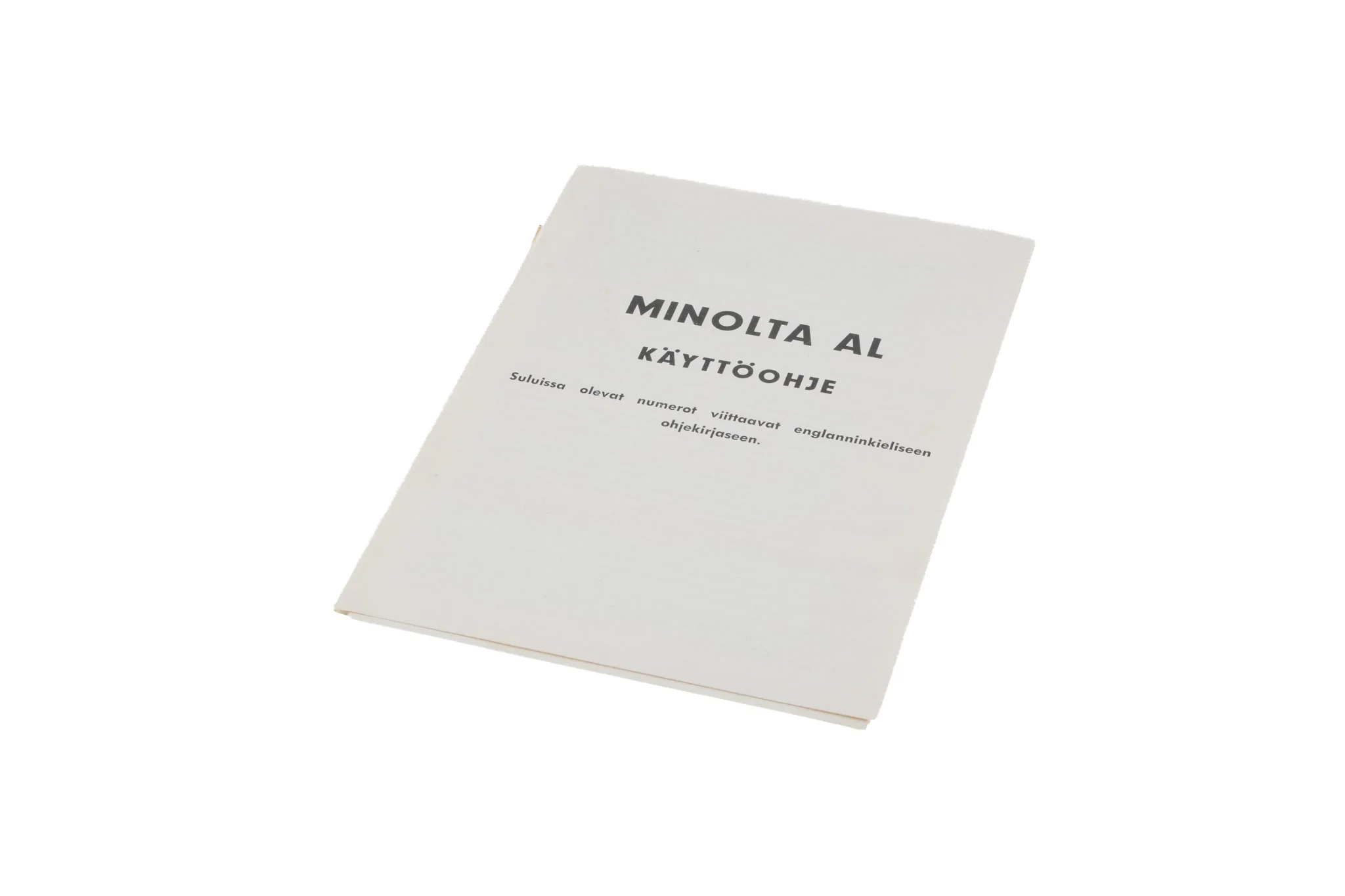 Minolta AL Instructions - Image 2
