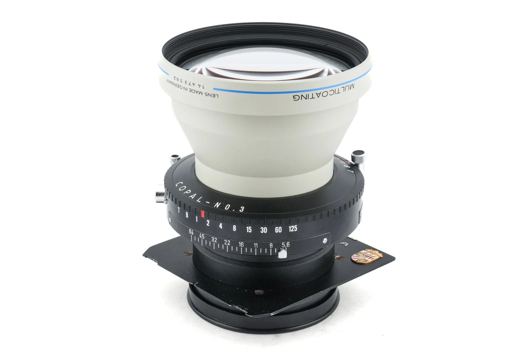 Schneider-Kreuznach 400mm f5.6 APO-Tele-Xenar MC (Shutter) + 99 x 96 mm Technika/Wista Top Hat Lens Board (Copal #3) - Image 3