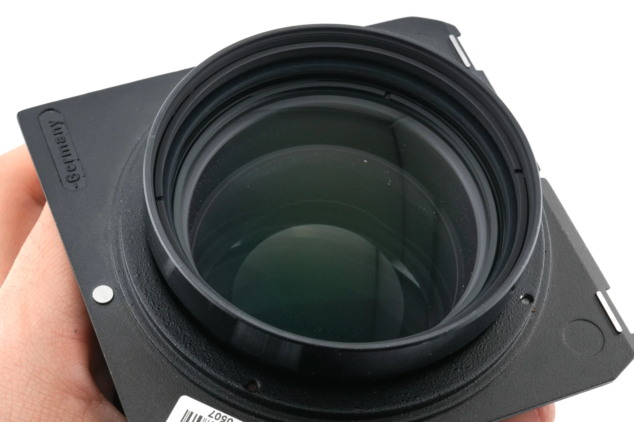 Schneider-Kreuznach 400mm f5.6 APO-Tele-Xenar MC (Shutter) + 99 x 96 mm Technika/Wista Top Hat Lens Board (Copal #3) - Image 6