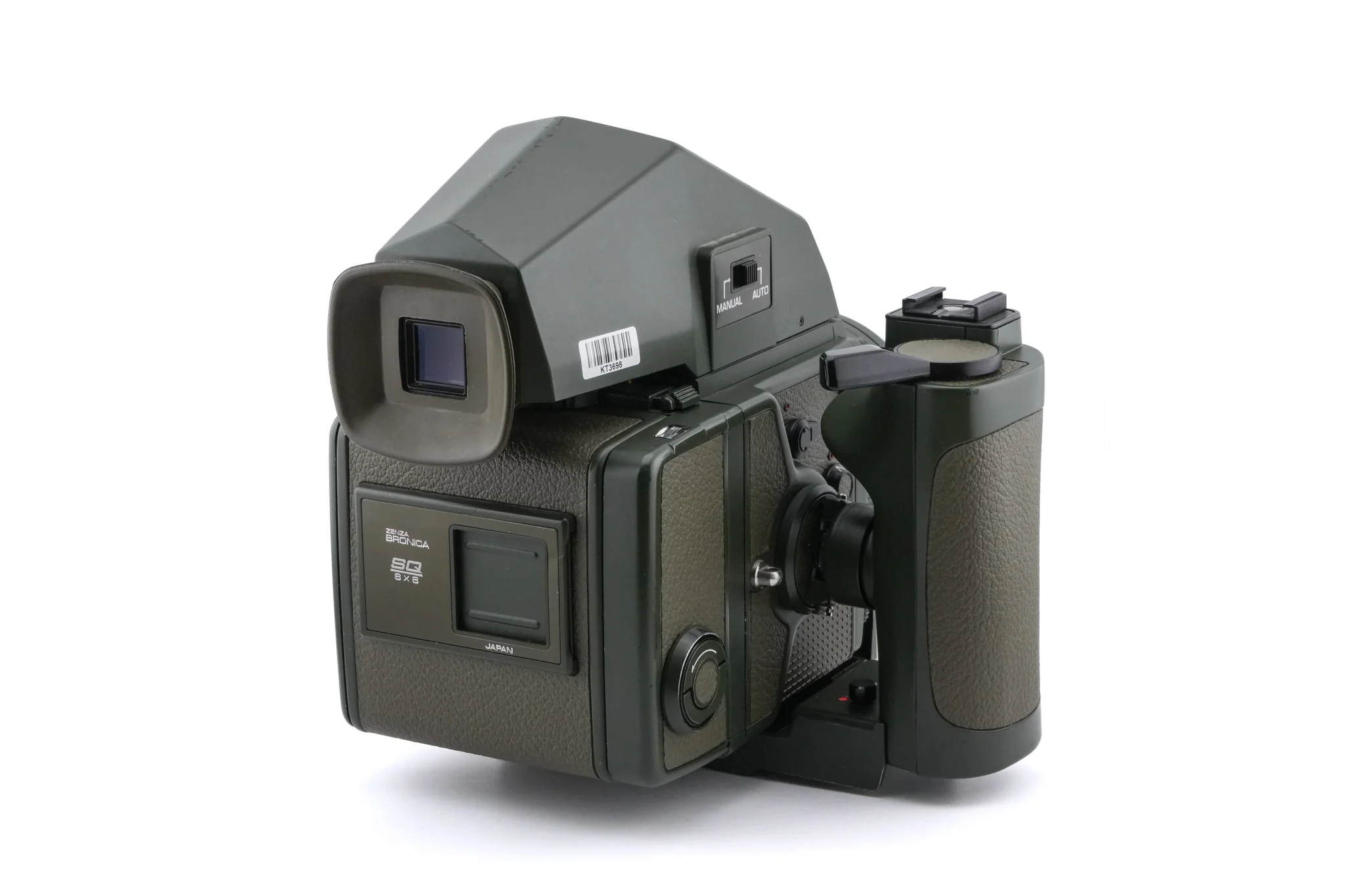 Zenza Bronica SQ-A SF (Safari) + Waist Level Finder SF (Safari) + Speed Grip S Winder SF (Safari) + SQ 6x6 120 Roll Film Back SF (Safari) + 80mm f2.8 Zenzanon-S SF (Safari) + AE Prism Finder S SF (Safari) + SQ Bellows Shade (Safari) - Image 3